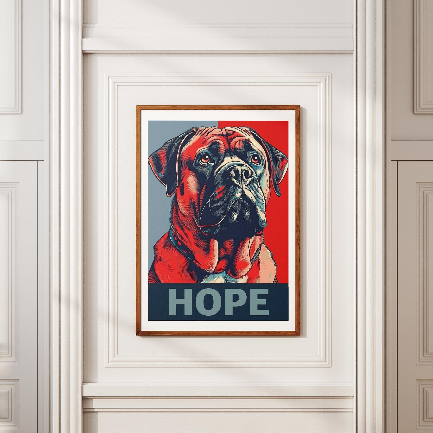 Bullmastiff HOPE Series Inspired by the Obama Poster image 3