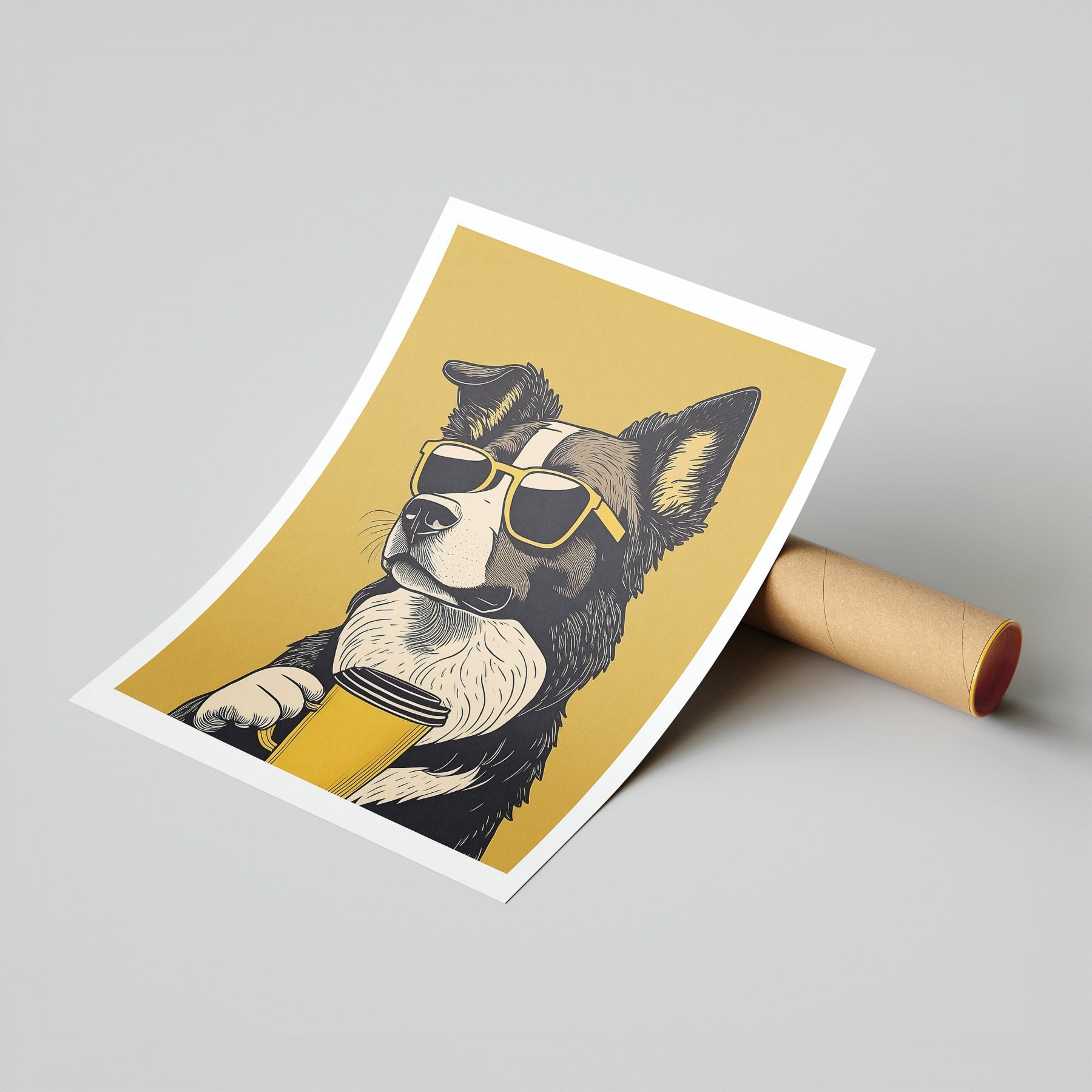 Boder Collie Chillin Coffee Dog image 7