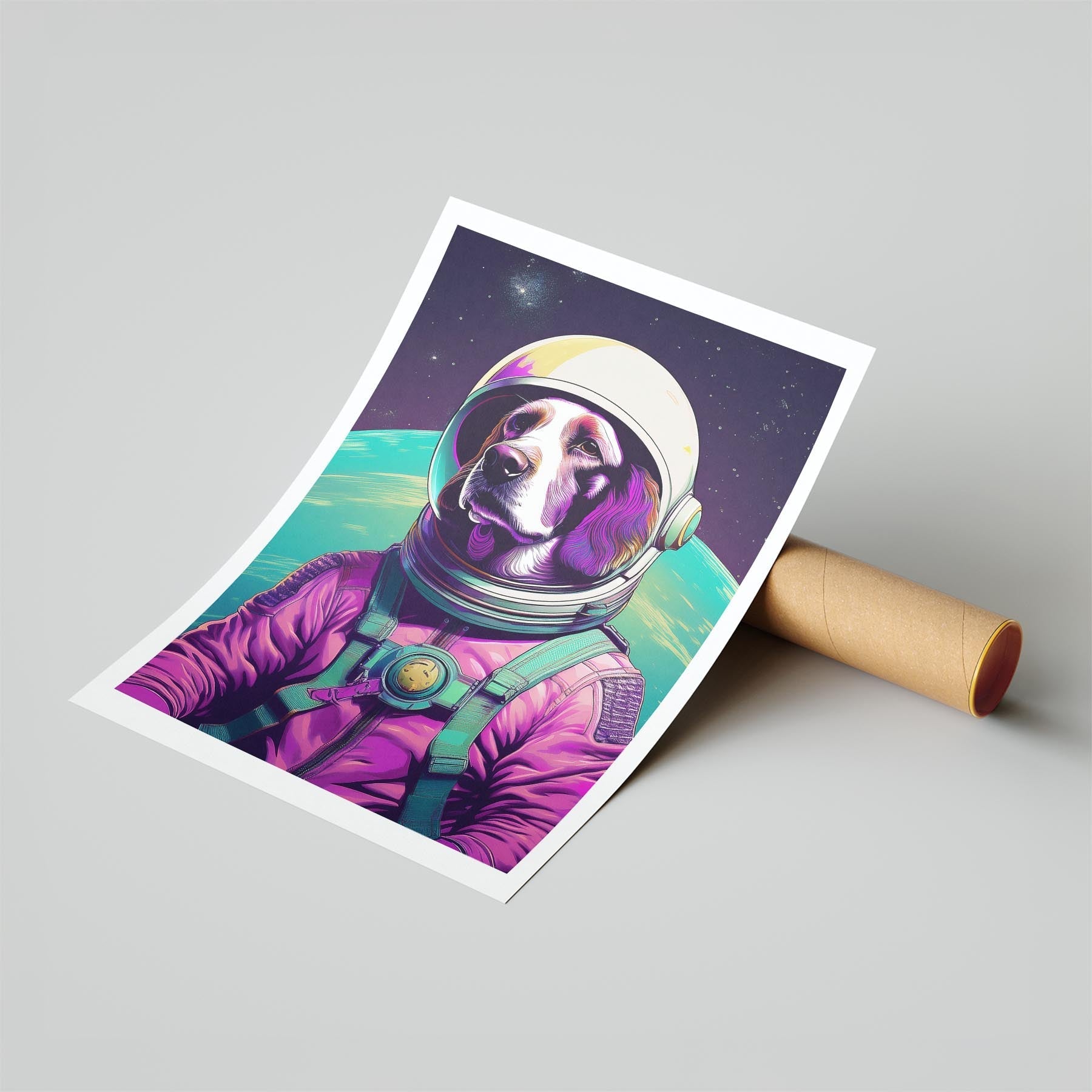 English Setter Space Dogs Series image 6