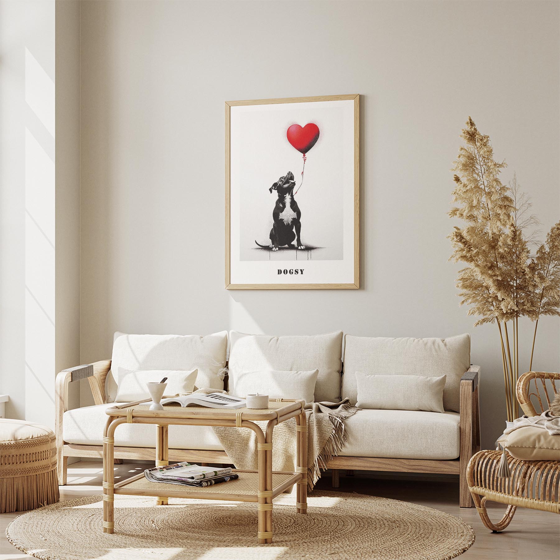 American Staffordshire Terrier DOGSY Series inspired by the Art of Banksy with t image 2