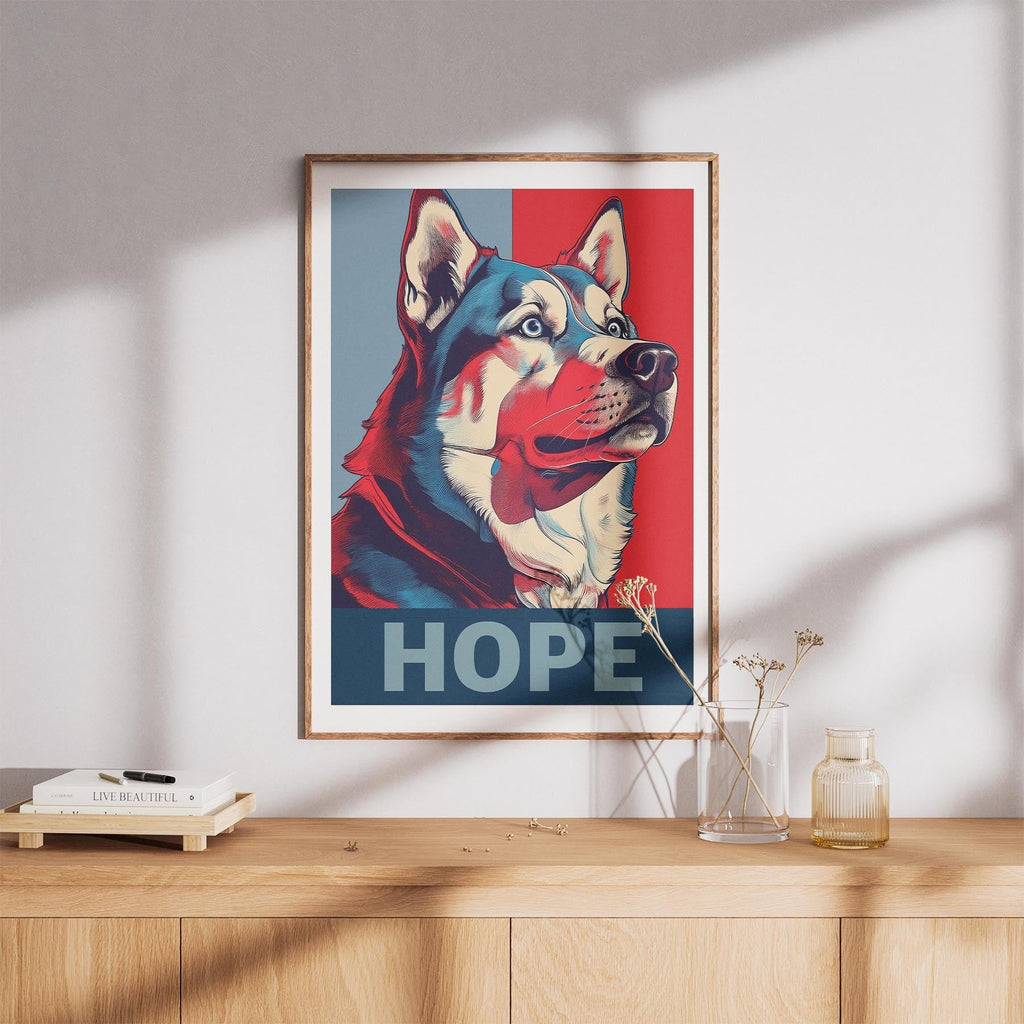 Siberian Husky HOPE Series Inspired by the Obama Poster image 8