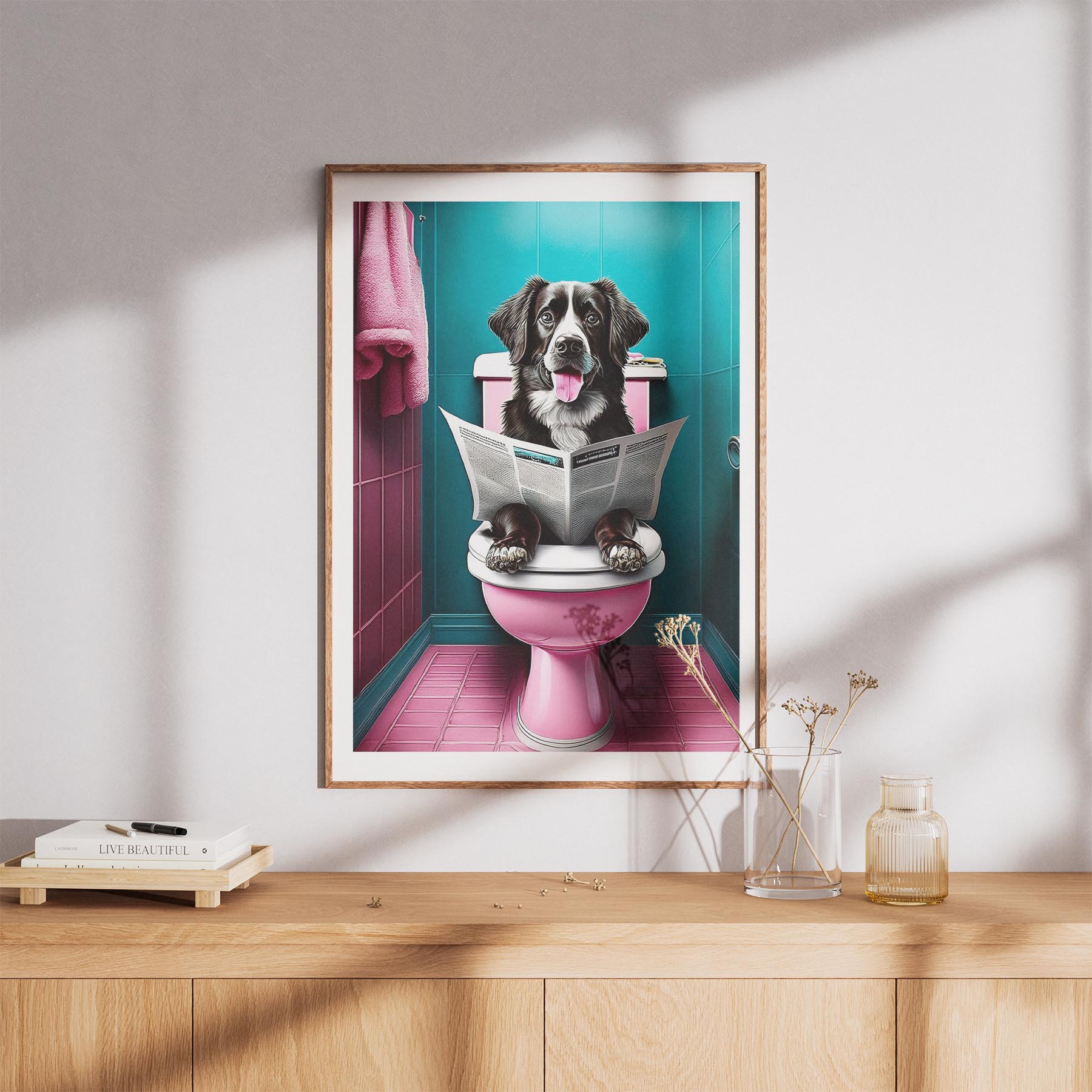 Murray River Retriever Toilet Dogs PInk and Turquise image 8