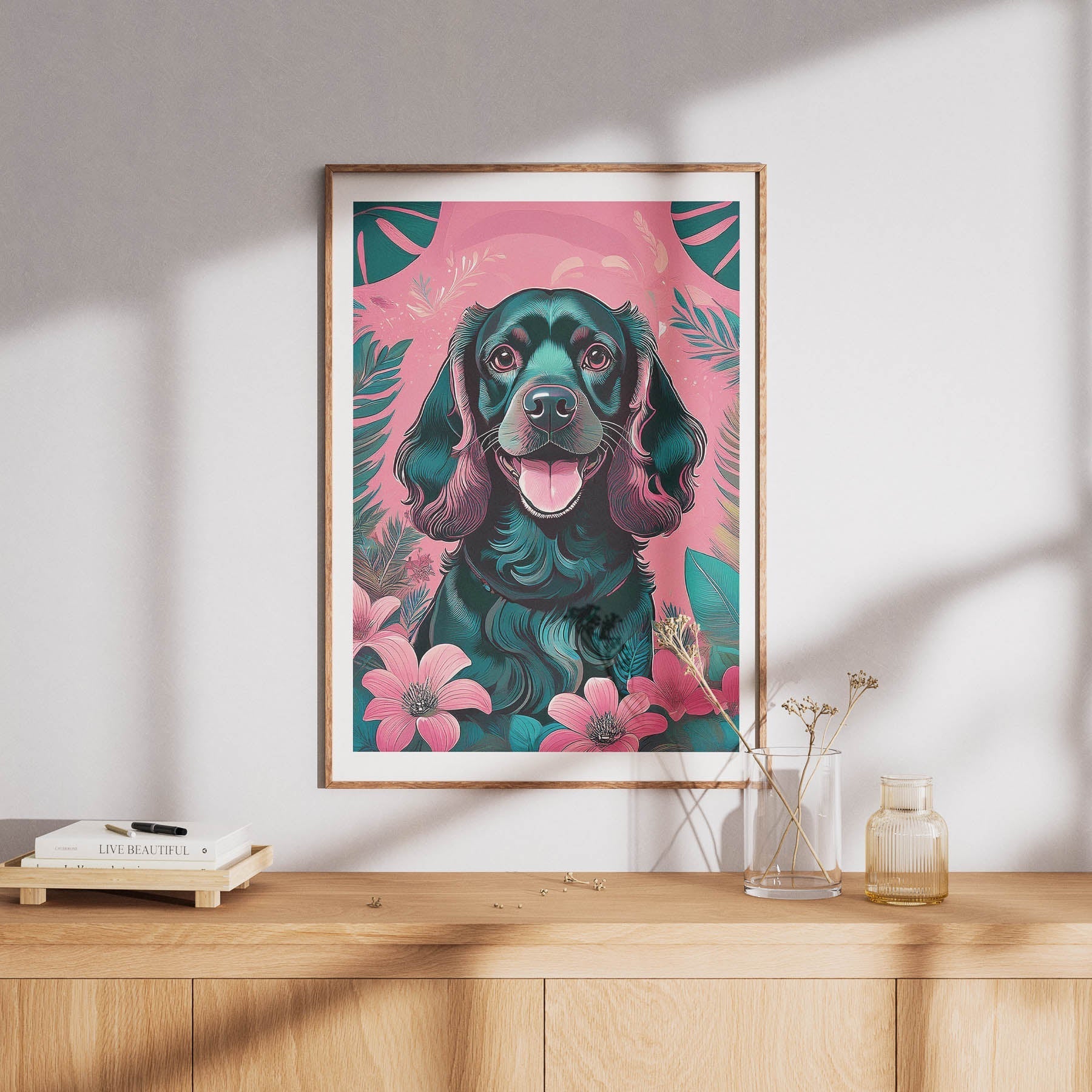 Cocker Spaniel Flowery Dog image 8
