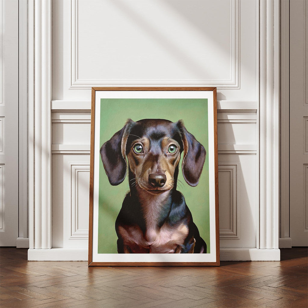 Dachshund Green Painted Series image 4