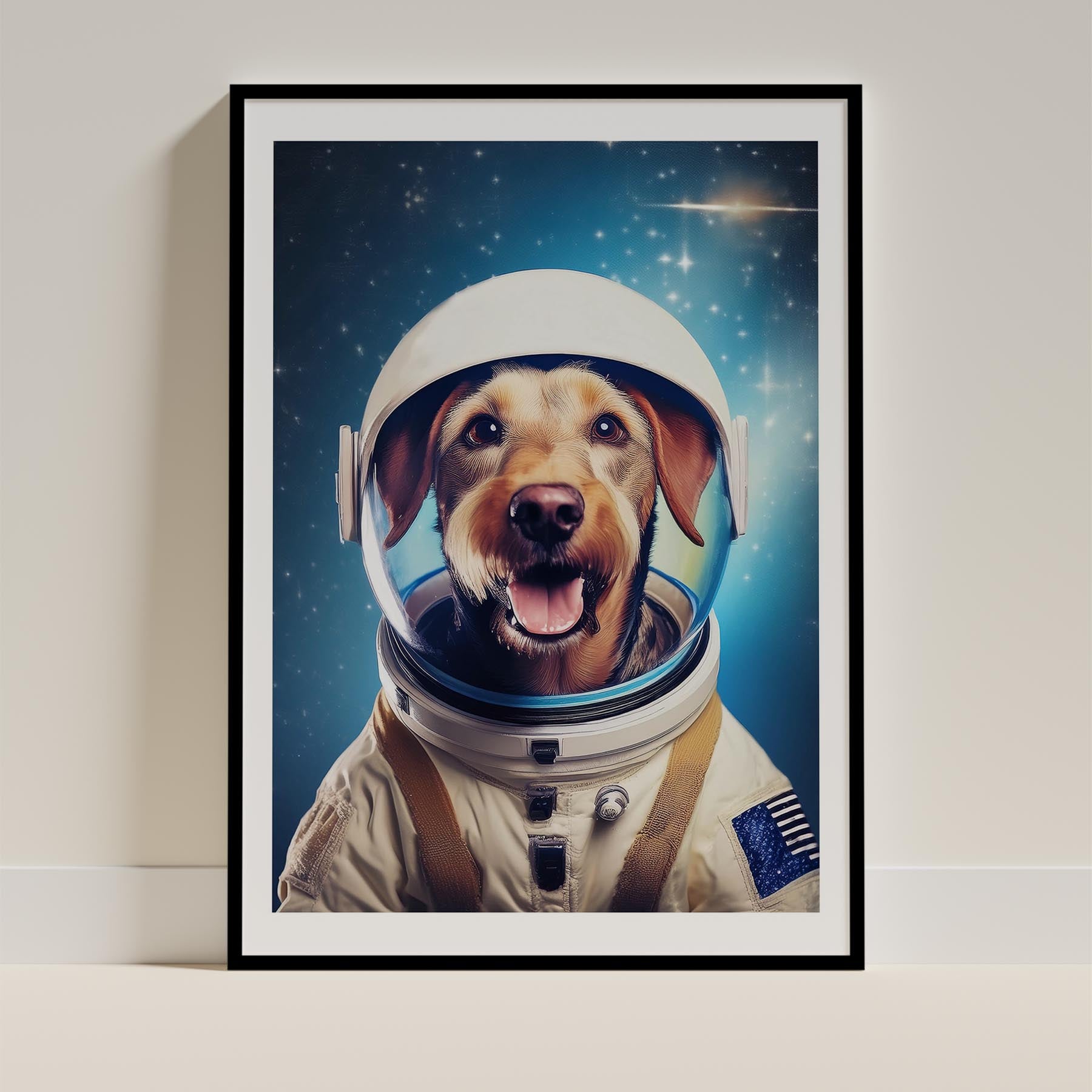 Airedale Astronaut Dog Series image 11