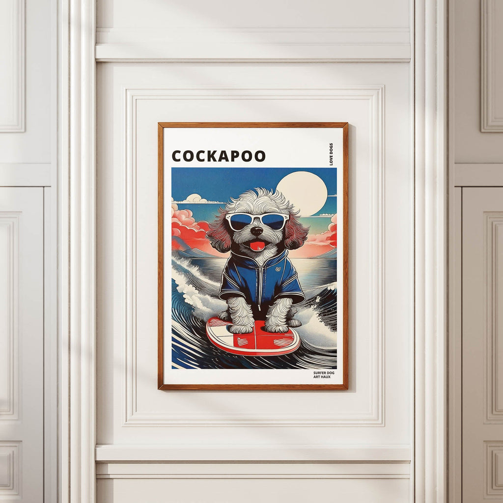 Cockapoo Hokosai Surfer Dogs 1 image 2