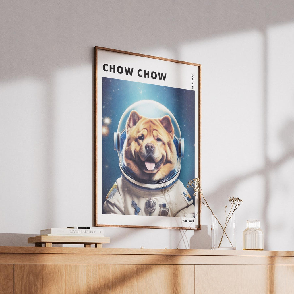 Chow Chow Astronaut Dog Series with Text Astro Dog image 5
