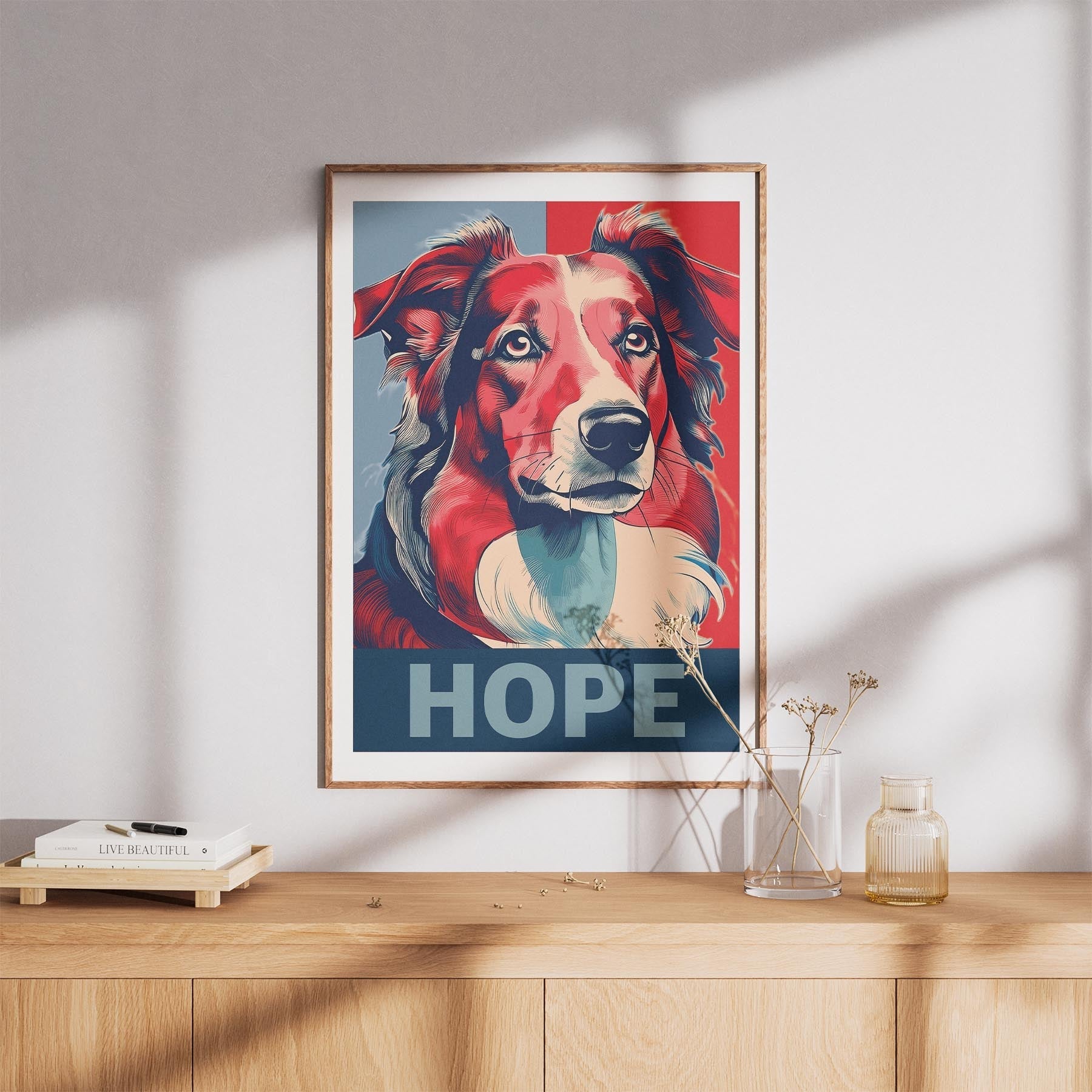 Rough Smooth Collie HOPE Series Inspired by the Obama Poster image 8