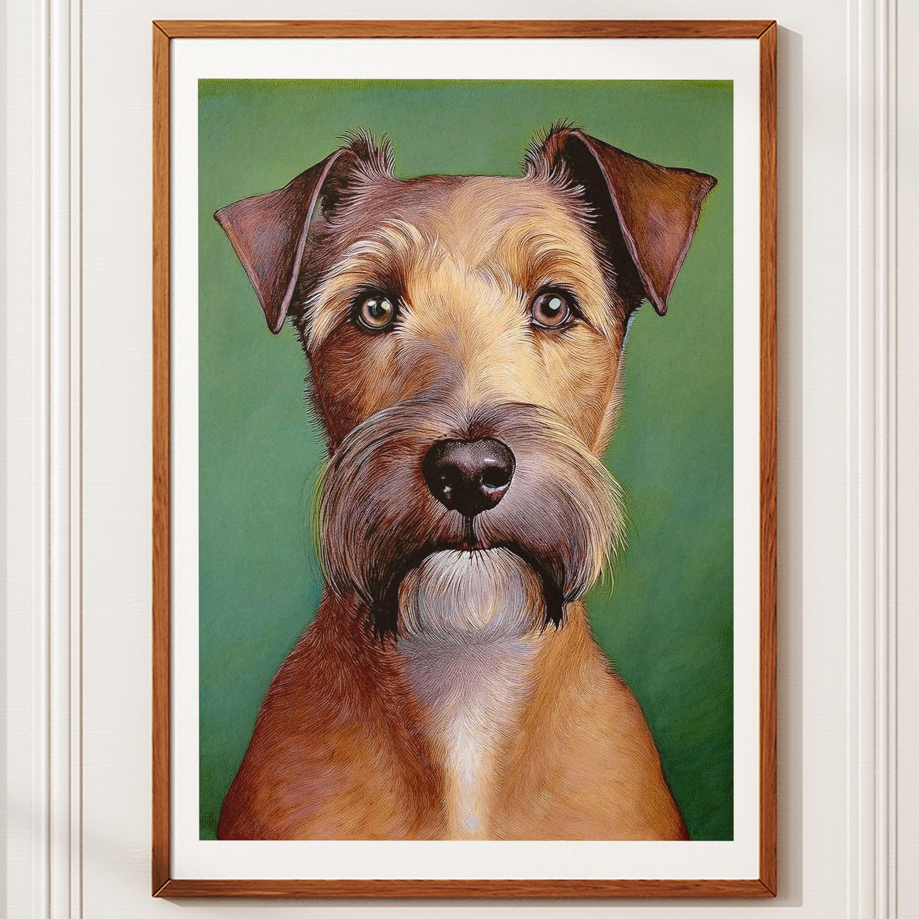 Irish Terrier Green Painted Series image 10