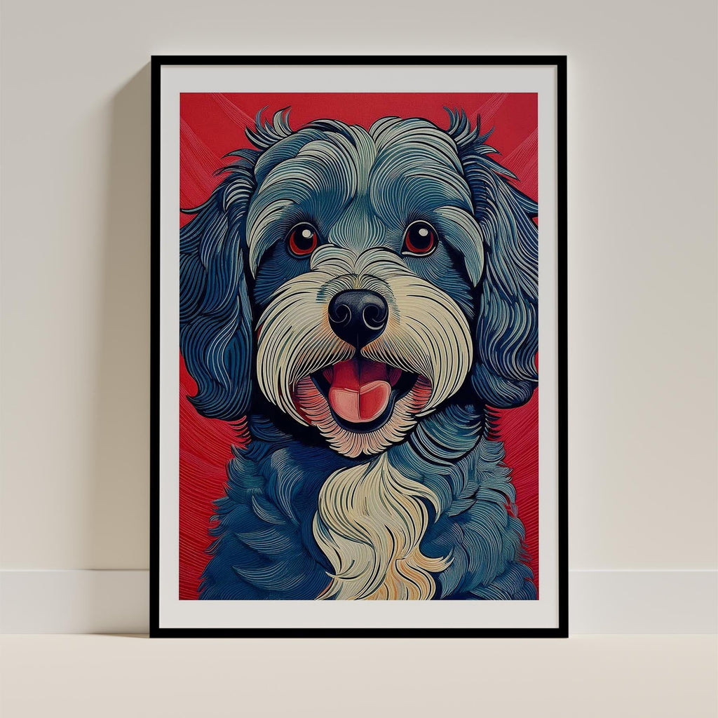 Havanese Hokusai Japanese Inspired Dog Series image 0