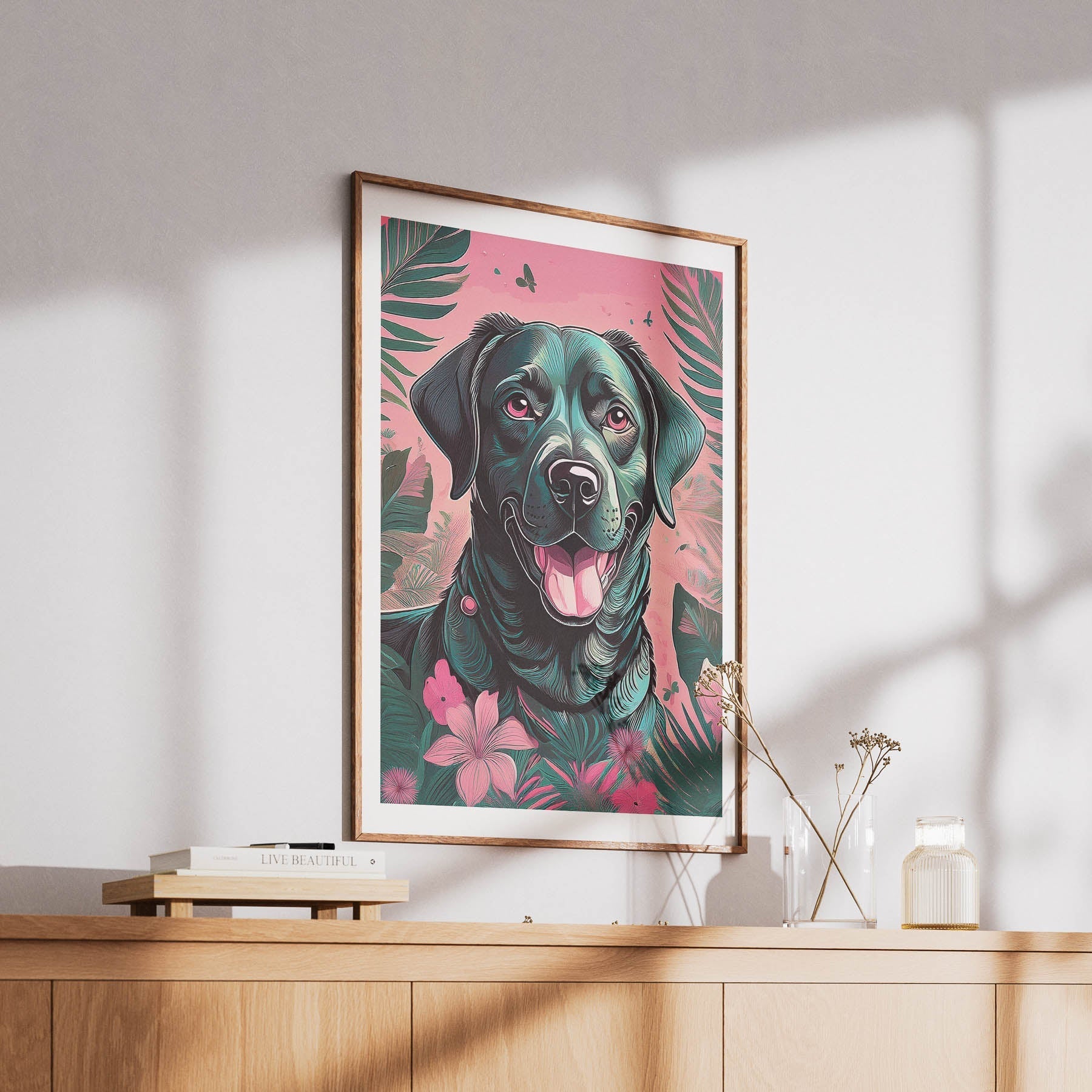 Labrador Retriever Flowery Dog image 6