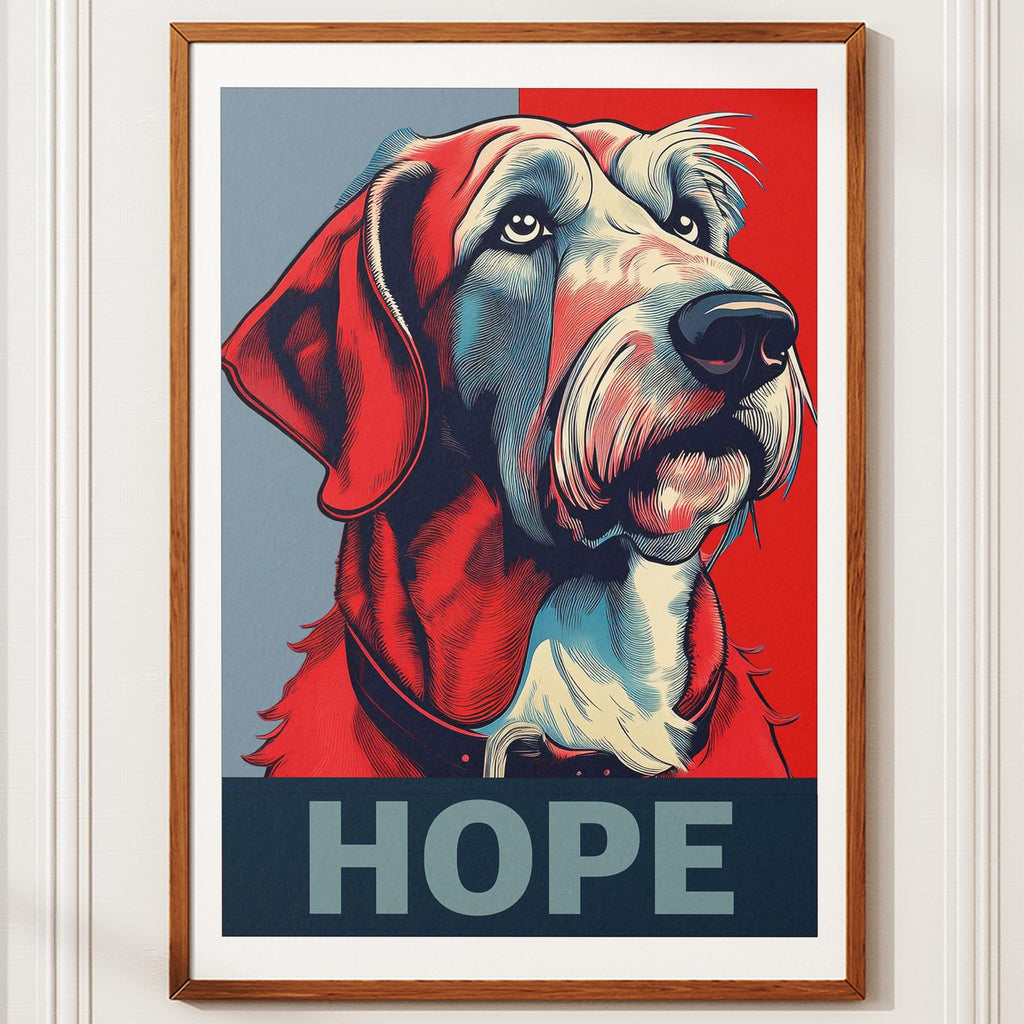 Irish Wolfhound HOPE Series Inspired by the Obama Poster image 10