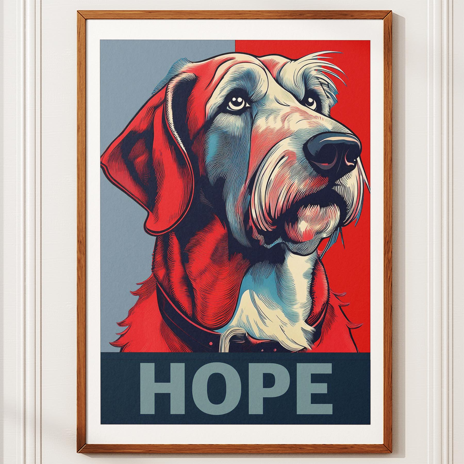 Irish Wolfhound HOPE Series Inspired by the Obama Poster image 10