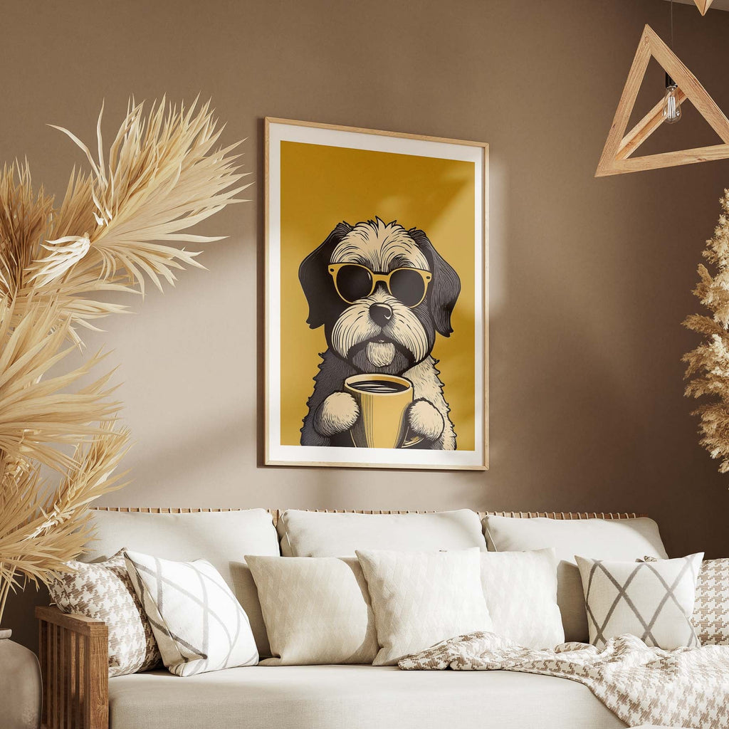 Shihpoo Chillin Coffee Dog image 5