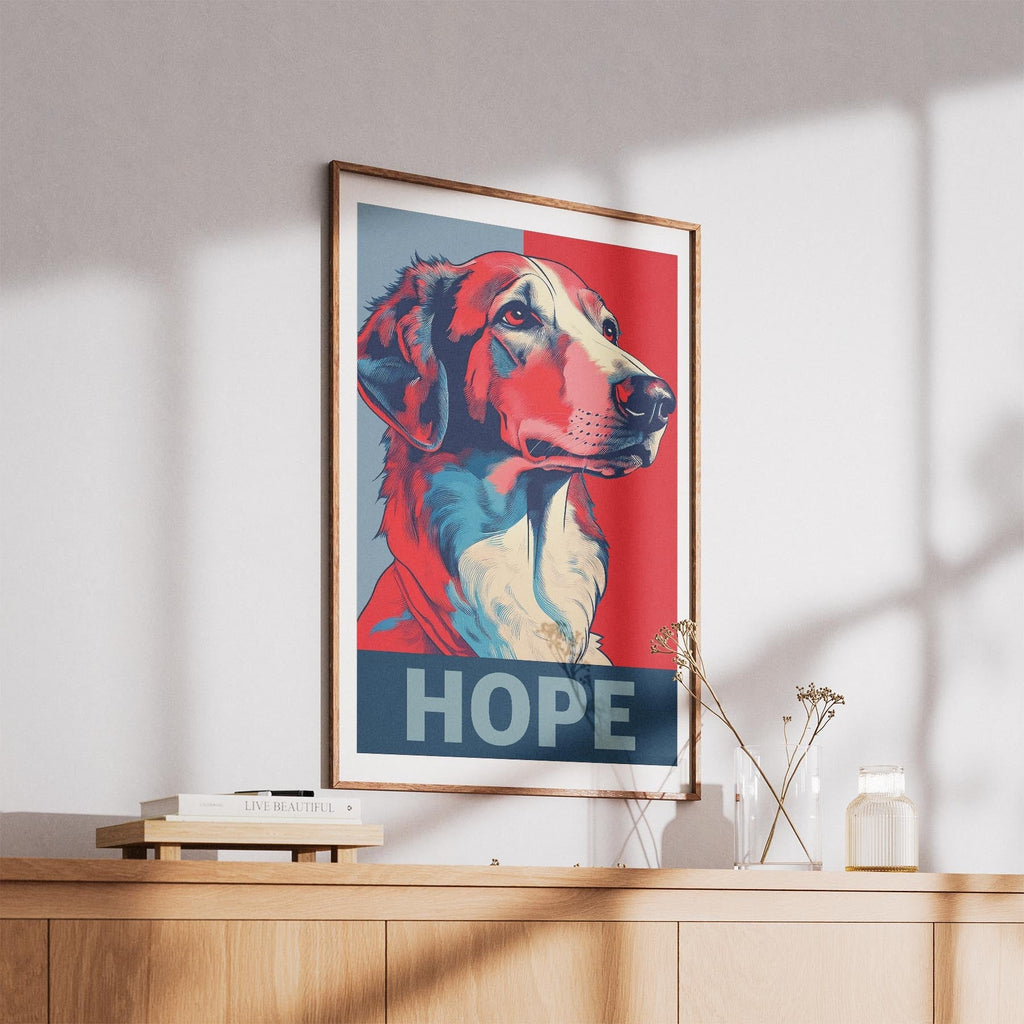 Borzoi HOPE Series Inspired by the Obama Poster image 5