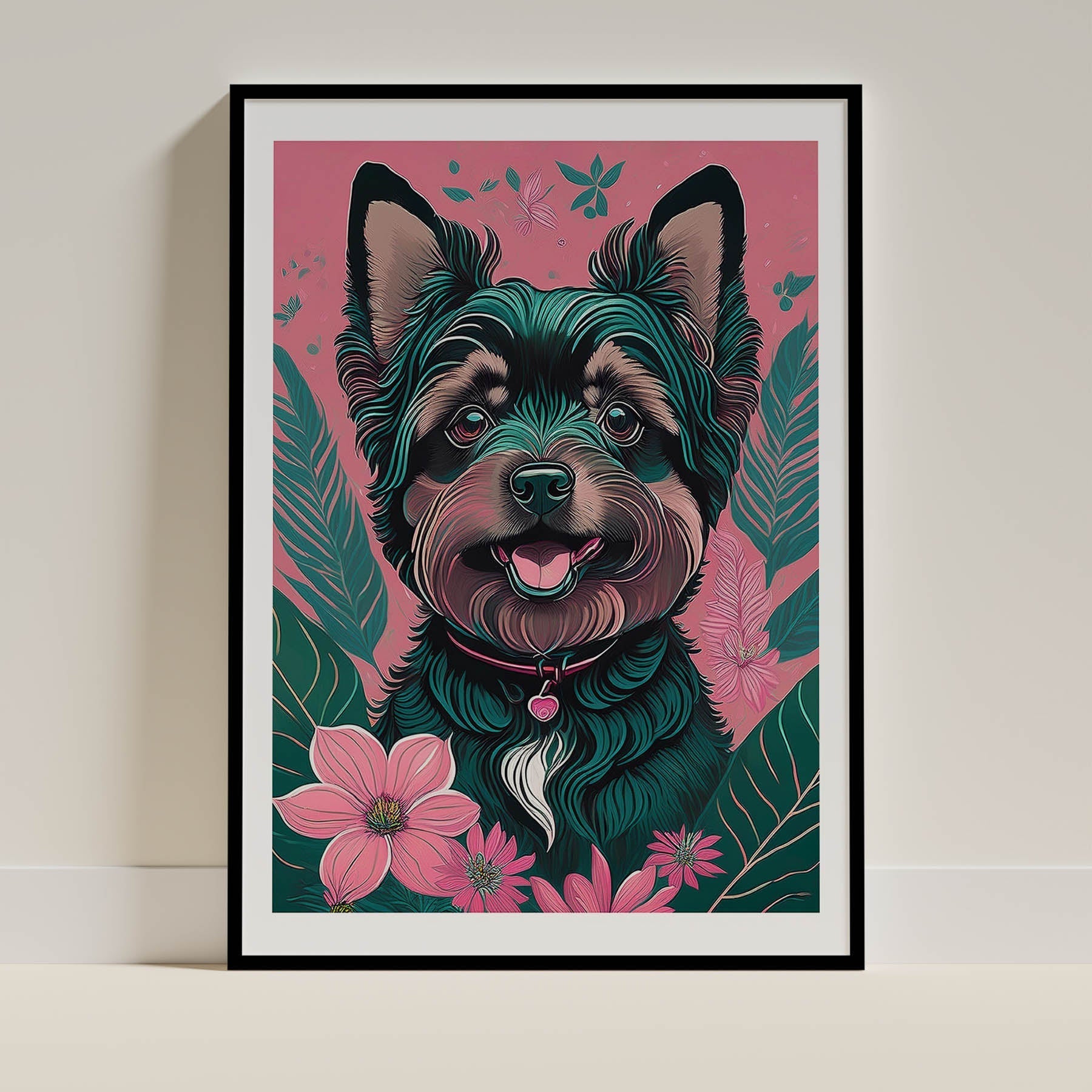 Yorkipoo Flowery Dog image 0