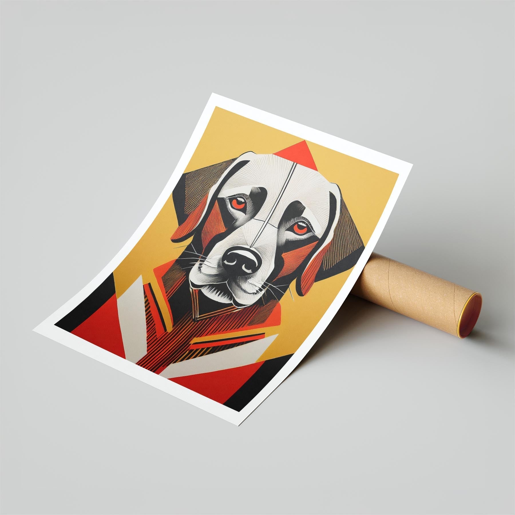 Labrador Retriever Geometric Orange Series image 6
