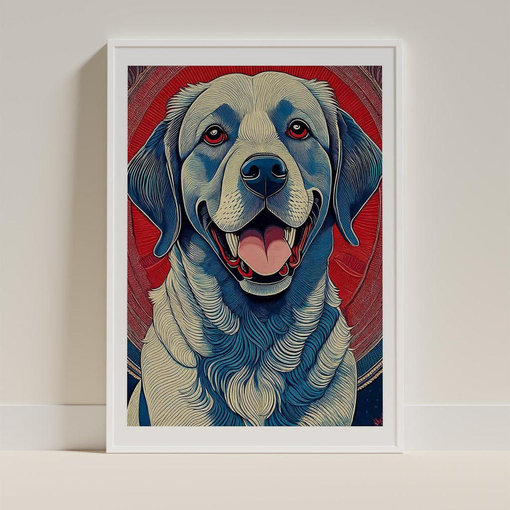 Labrador Retriever Hokusai Japanese Inspired Dog Series 4 image 9