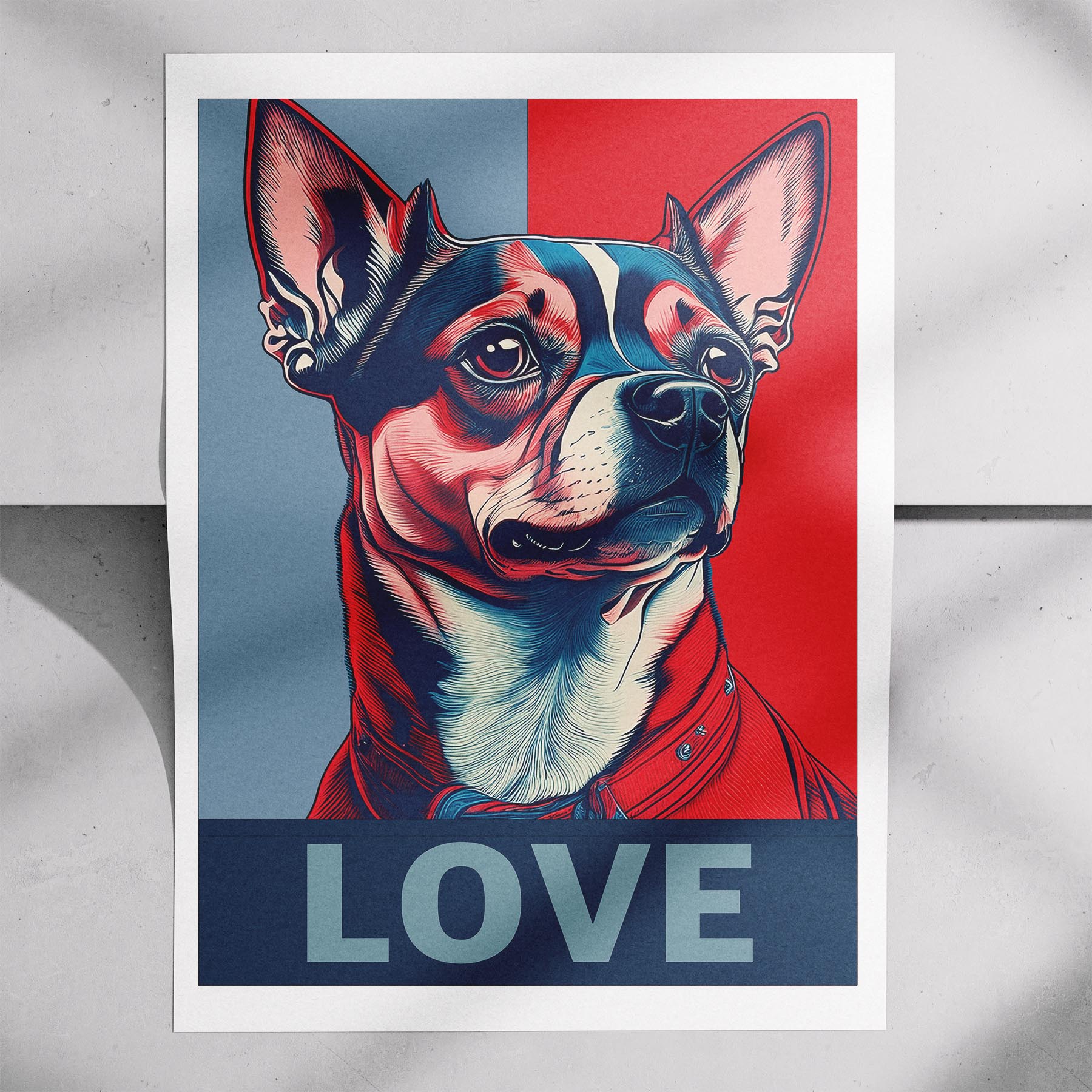Chihuahua LOVE Series Inspired by the Obama Poster image 7
