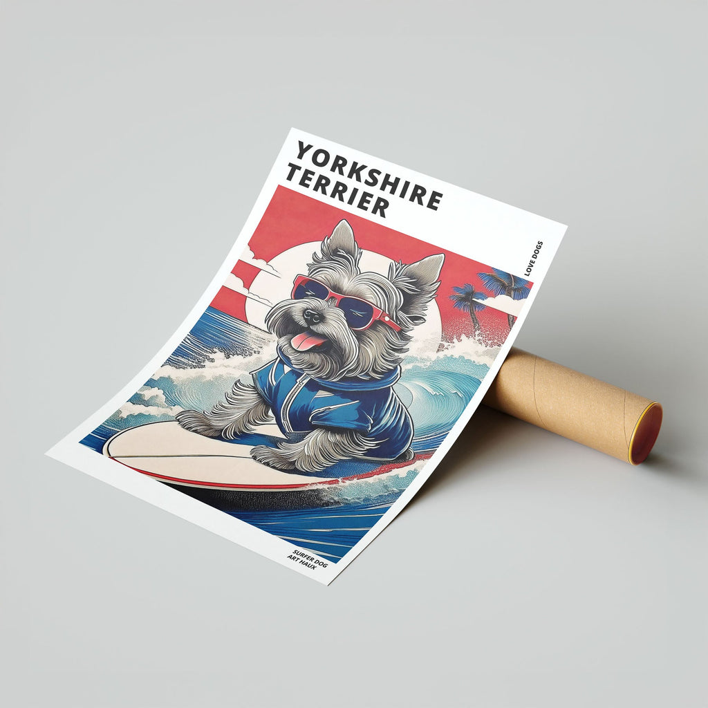 Yorkshire Terrier Hokosai Surfer Dogs 1 image 7