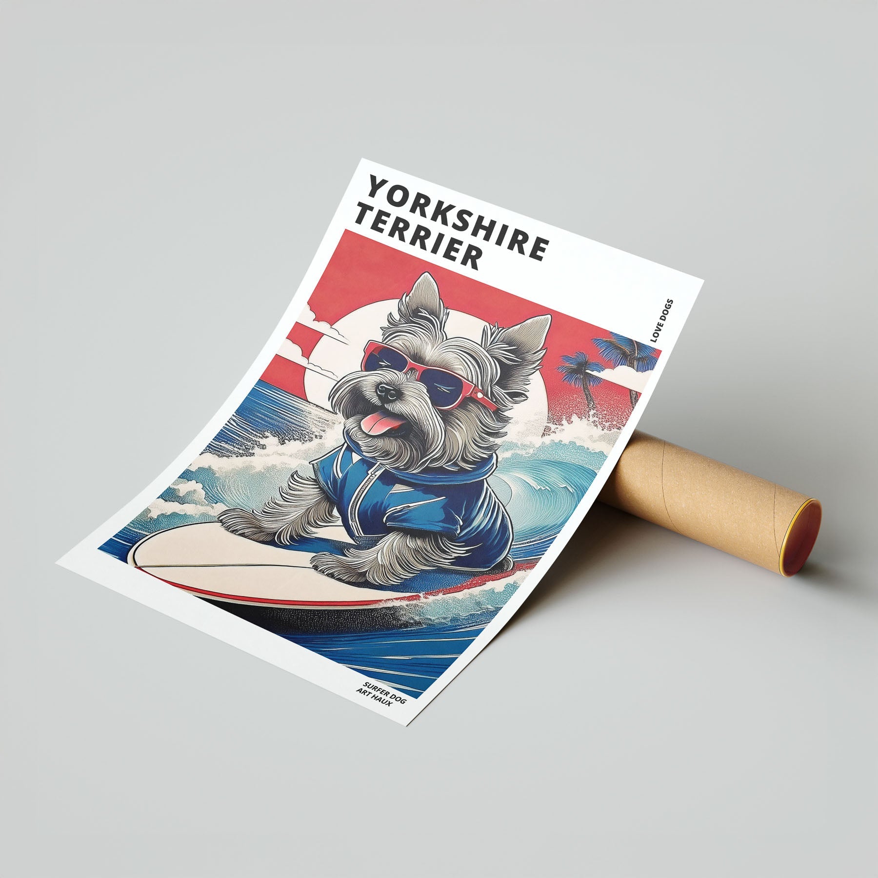 Yorkshire Terrier Hokosai Surfer Dogs 1 image 7