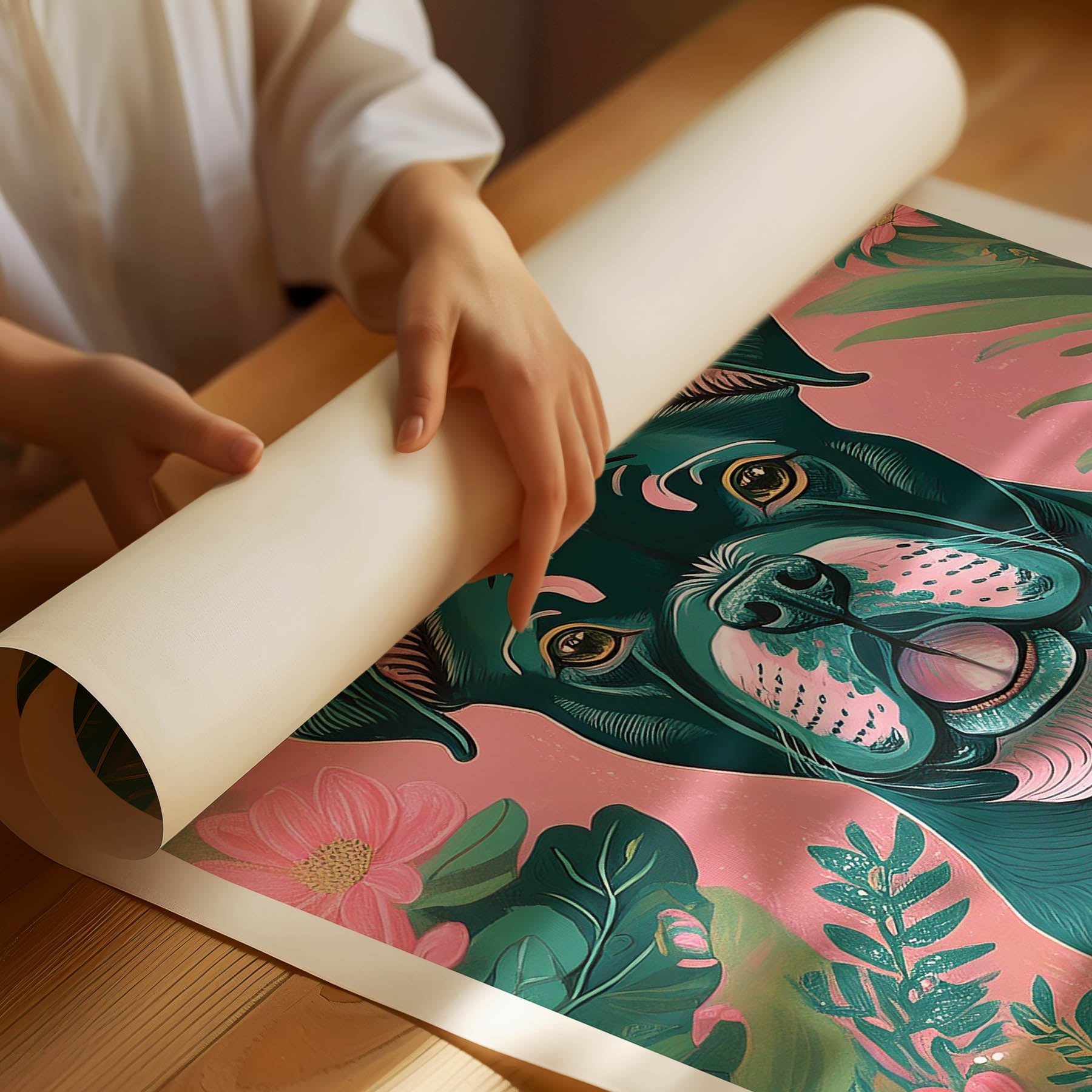 Bulldog Flowery Dog image 1