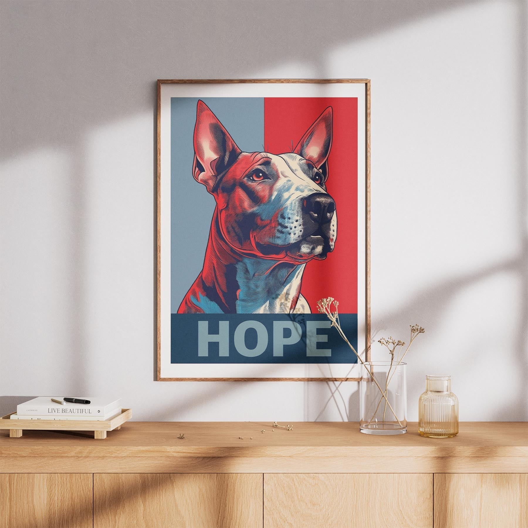 Bull Terrier HOPE Series Inspired by the Obama Poster image 8
