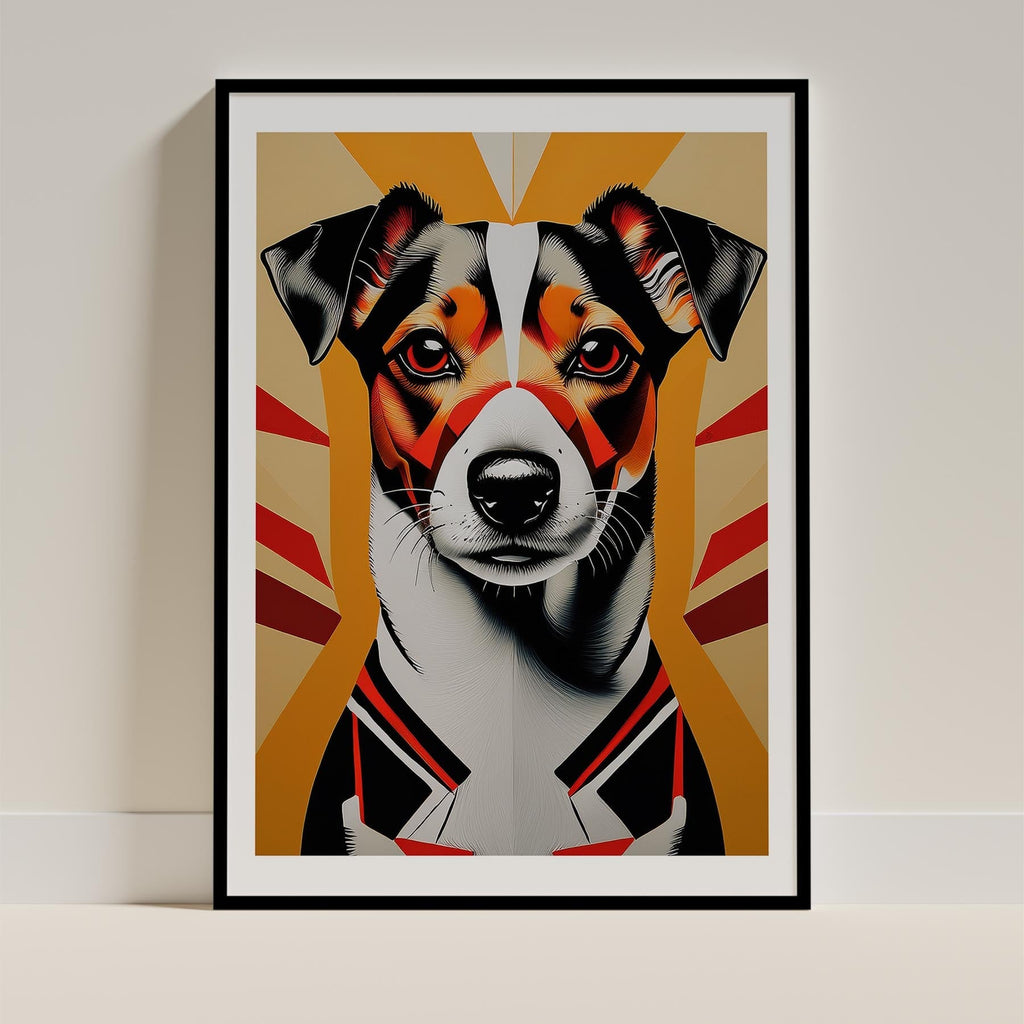 Jack Russell Geometric Orange Series image 0
