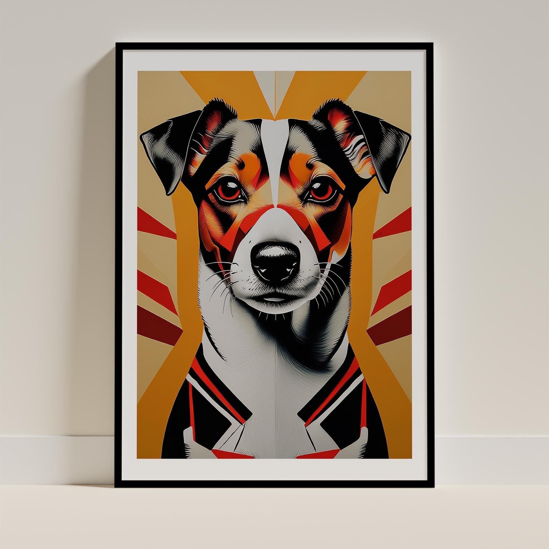 Jack Russell Geometric Orange Series image 0