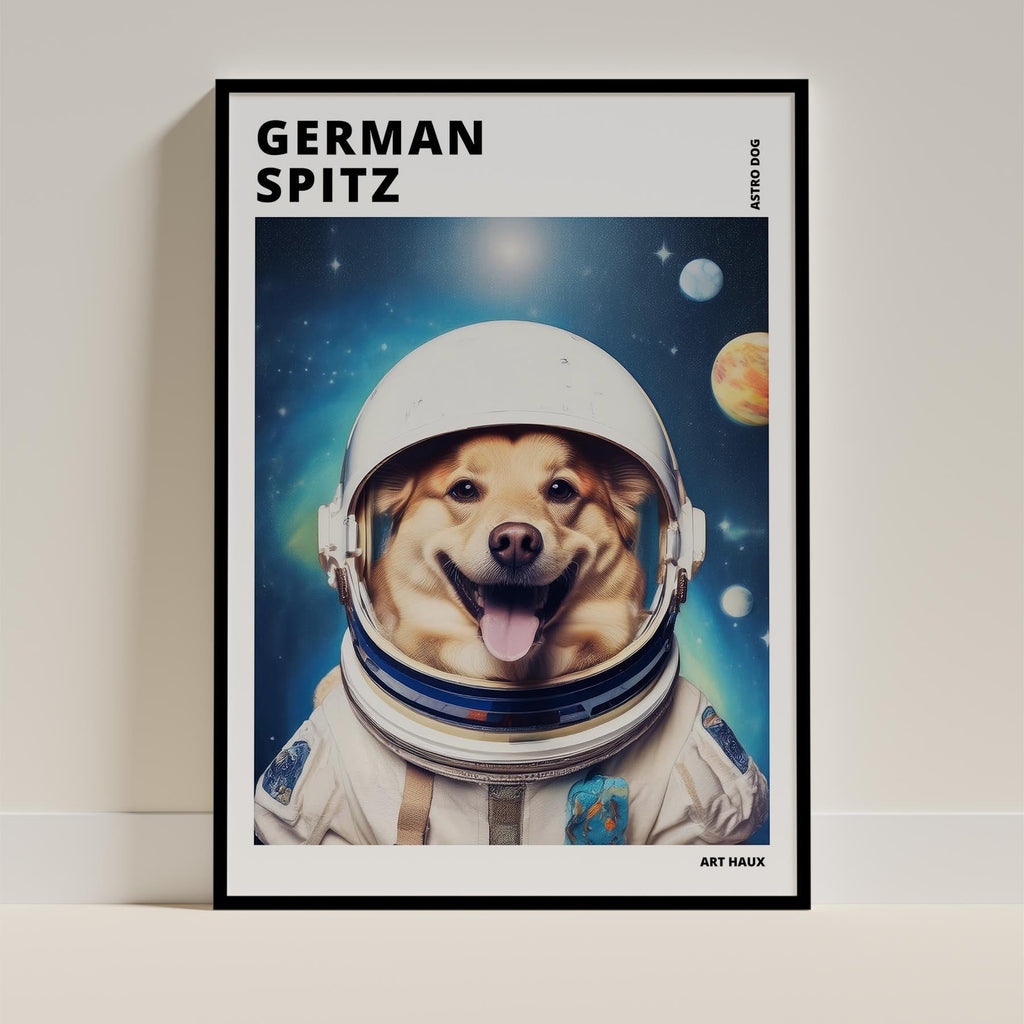 German Spitz Astronaut Dog Series with Text Astro Dog image 11