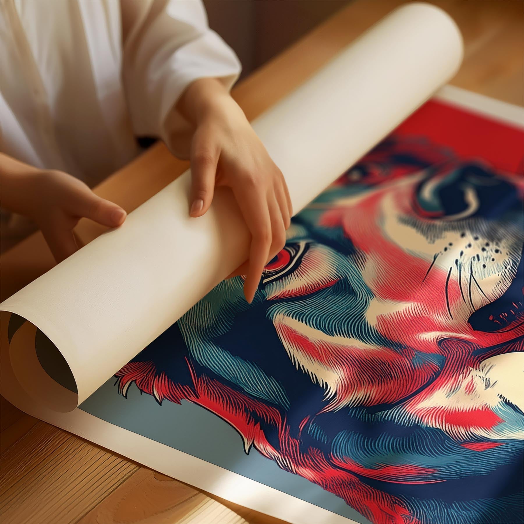 Finnish Lapphund HOPE Series Inspired by the Obama Poster image 1