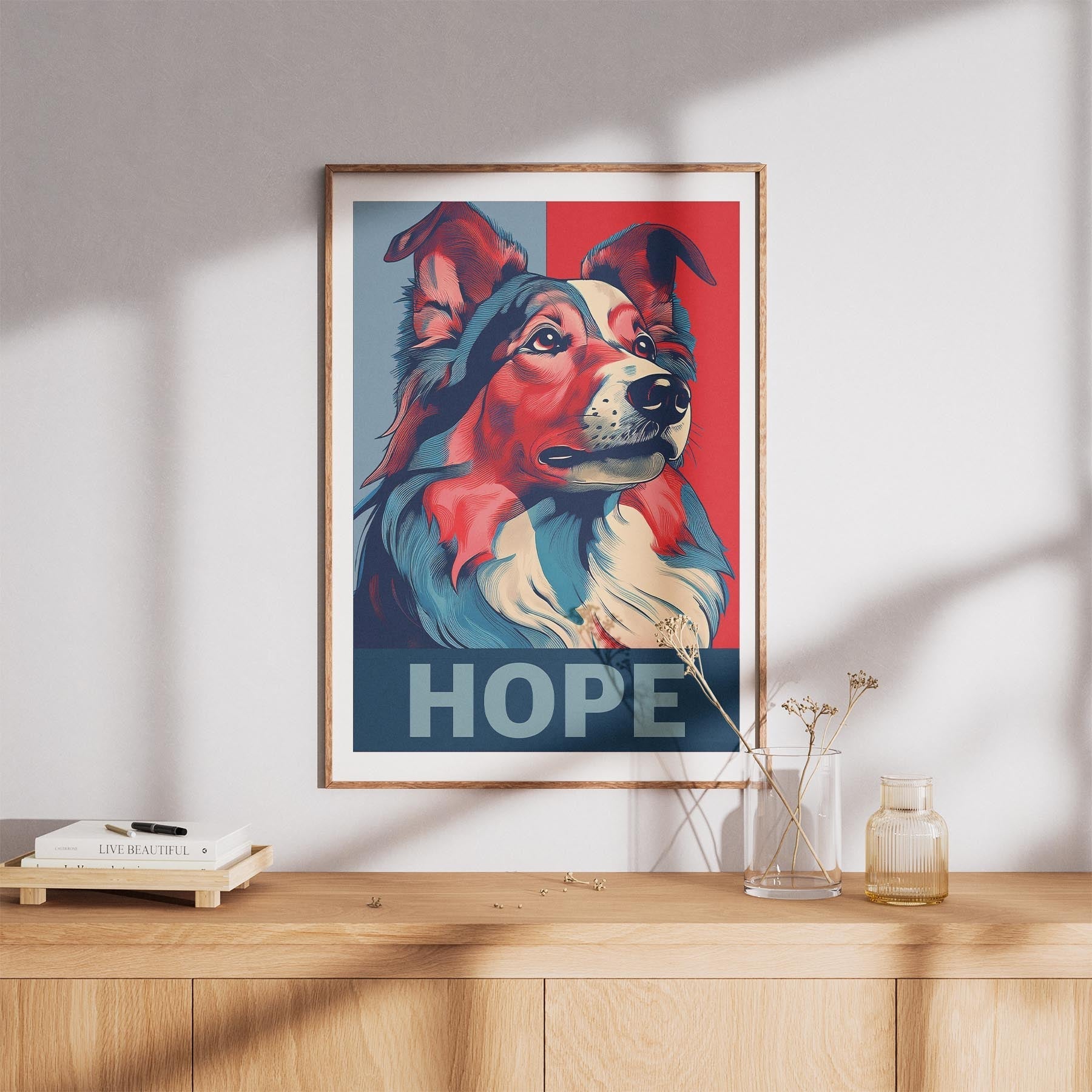 Shetland Sheepdog HOPE Series Inspired by the Obama Poster image 8