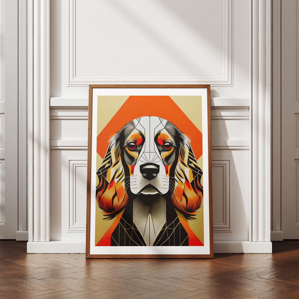 Cocker Spaniel Geometric Orange Series image 4
