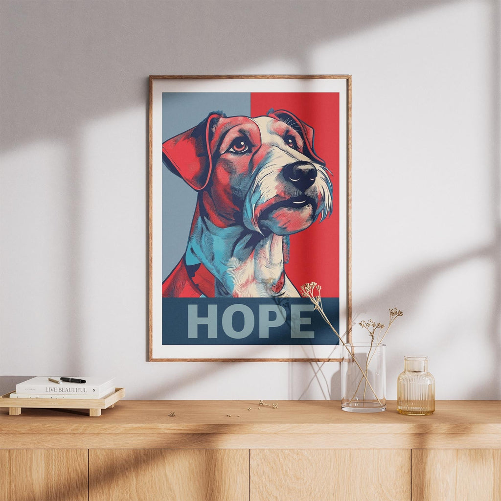 Fox Terrier HOPE Series Inspired by the Obama Poster image 8