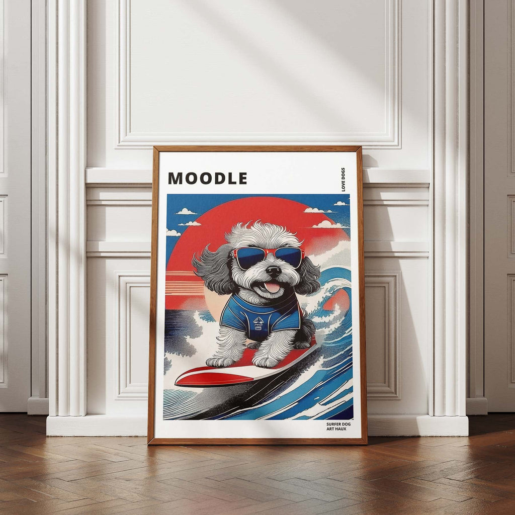 Moodle Hokosai Surfer Dogs 1 image 4