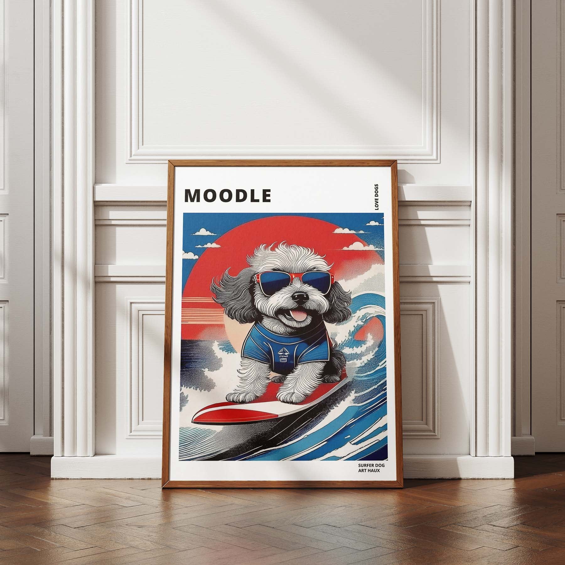 Moodle Hokosai Surfer Dogs 1 image 4