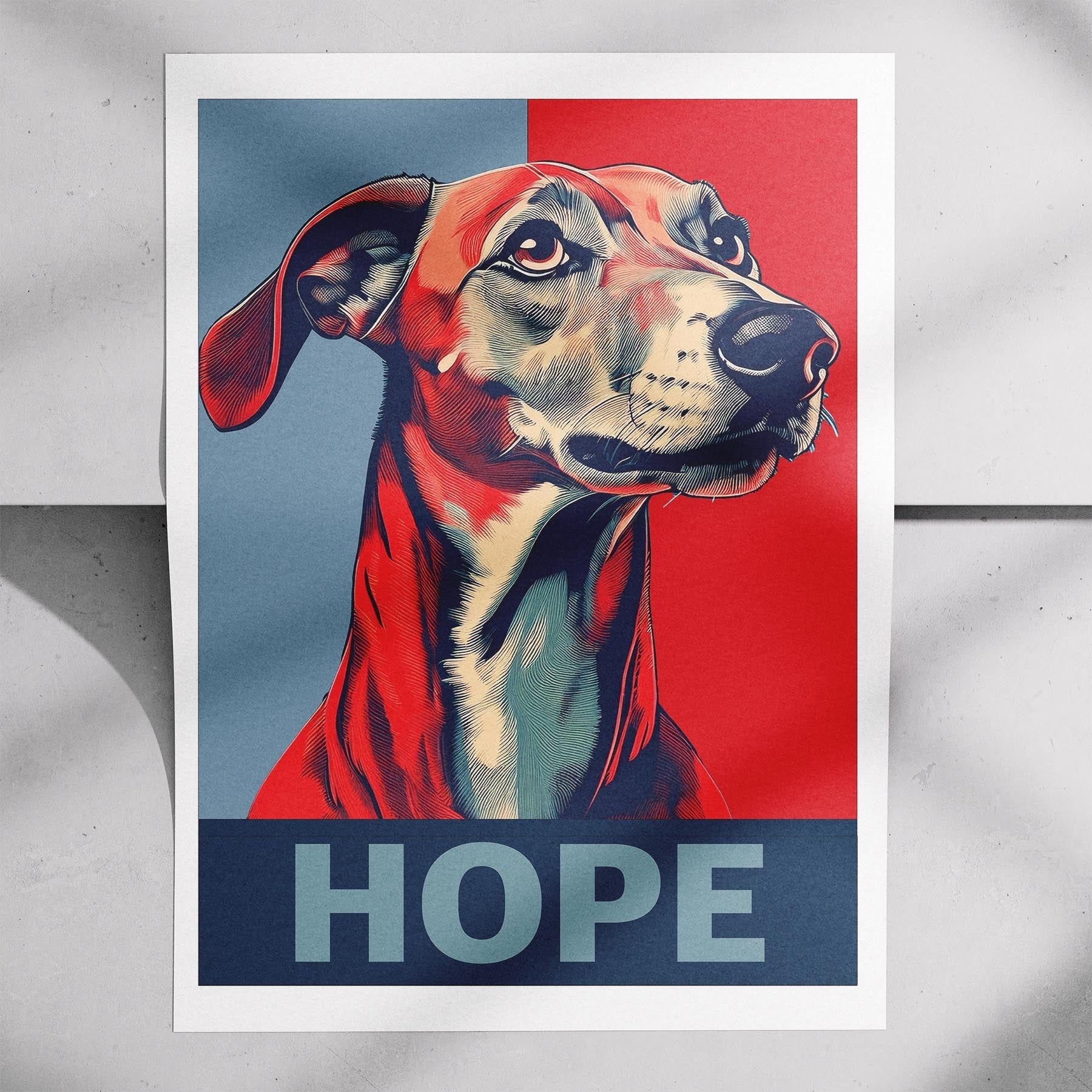 Greyhound HOPE Series Inspired by the Obama Poster image 7