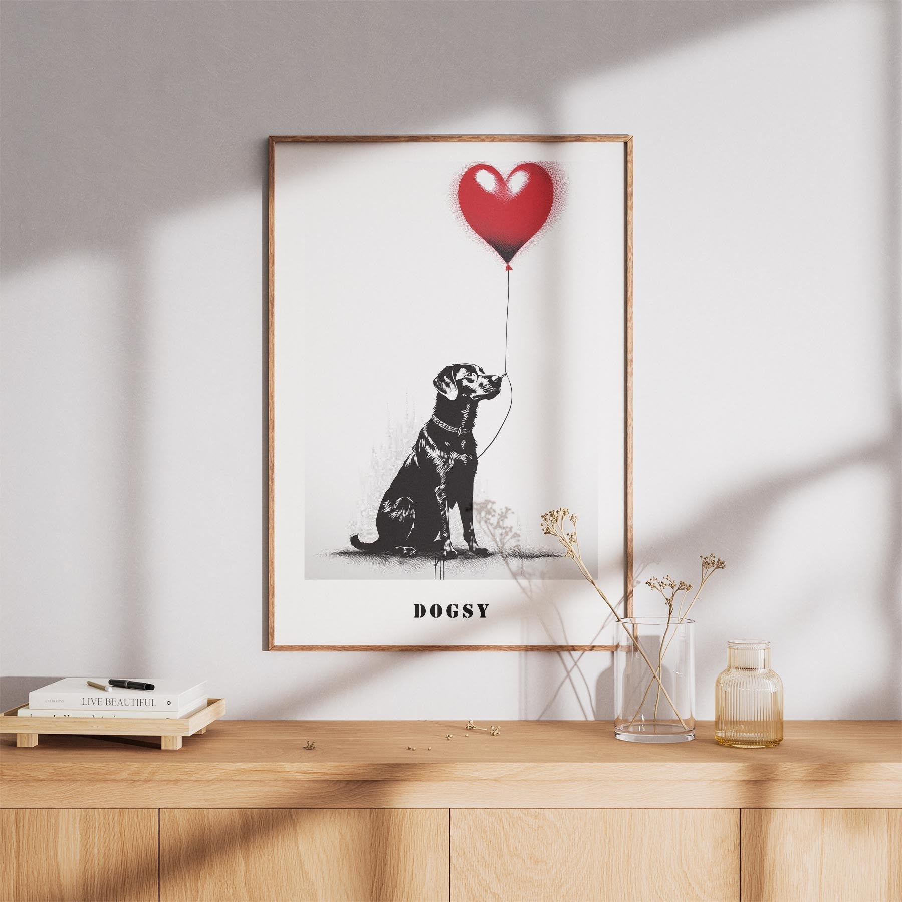 Labrador Retriever DOGSY Series inspired by the Art of Banksy with text Dogsy image 8