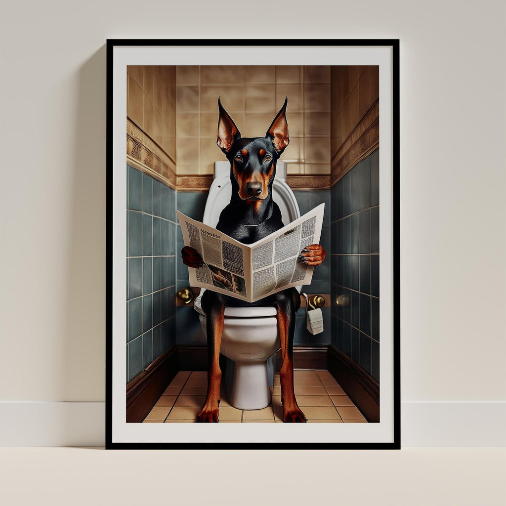 Dobermann Toilet Humour Dog Series 3 image 0