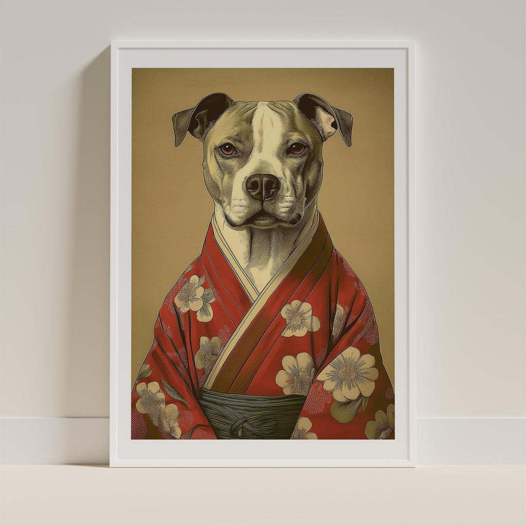 American Staffordshire Terrier Japanse Kimono Dog Series image 9