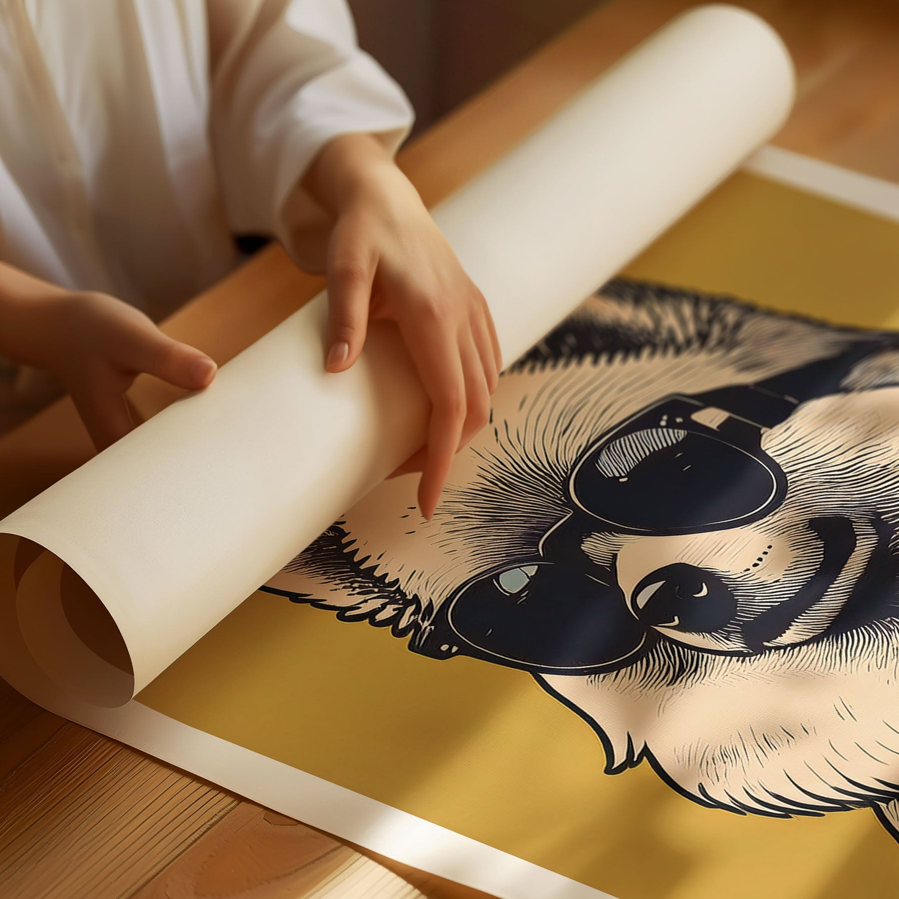 Pomeranian Chillin Coffee Dog image 3