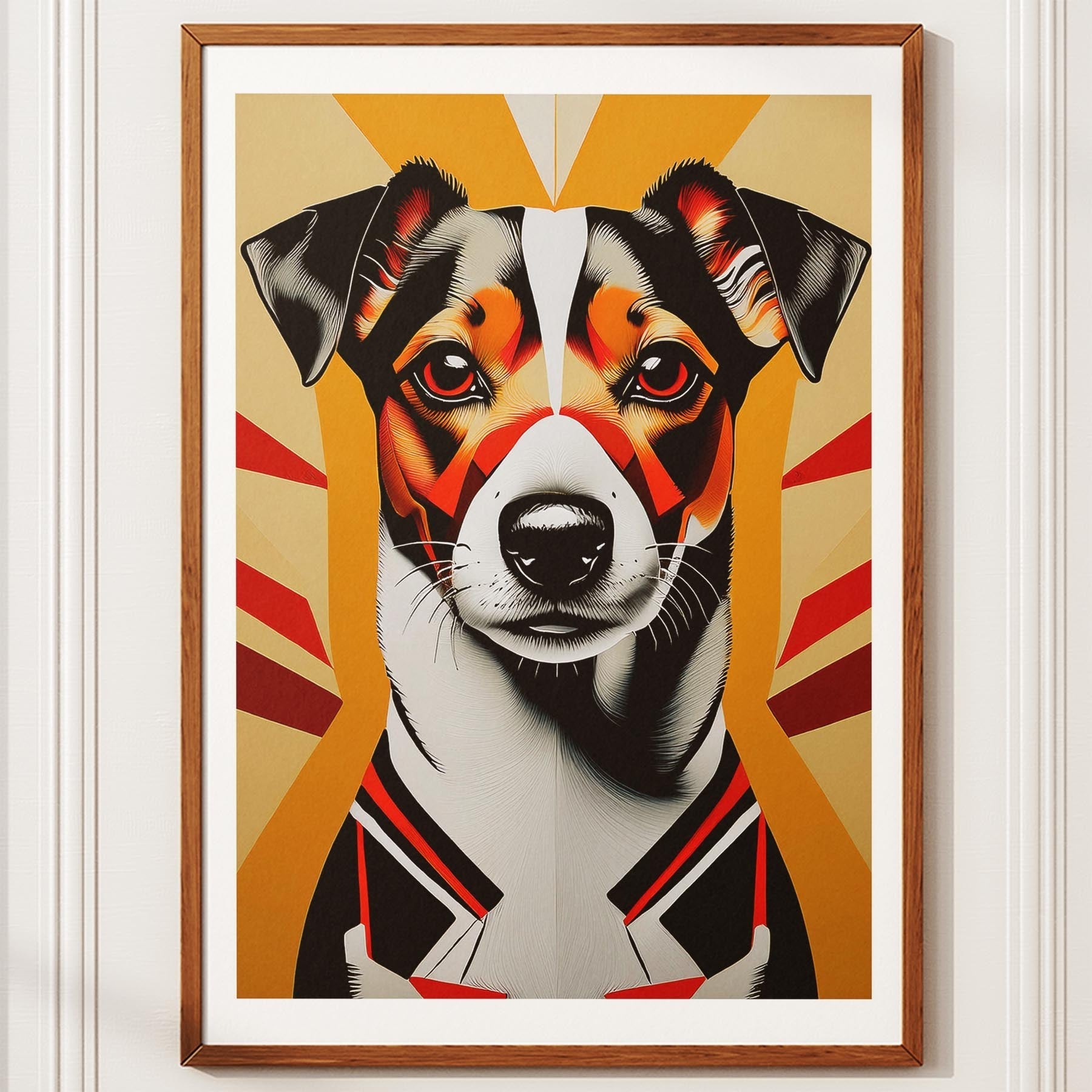 Jack Russell Geometric Orange Series image 10