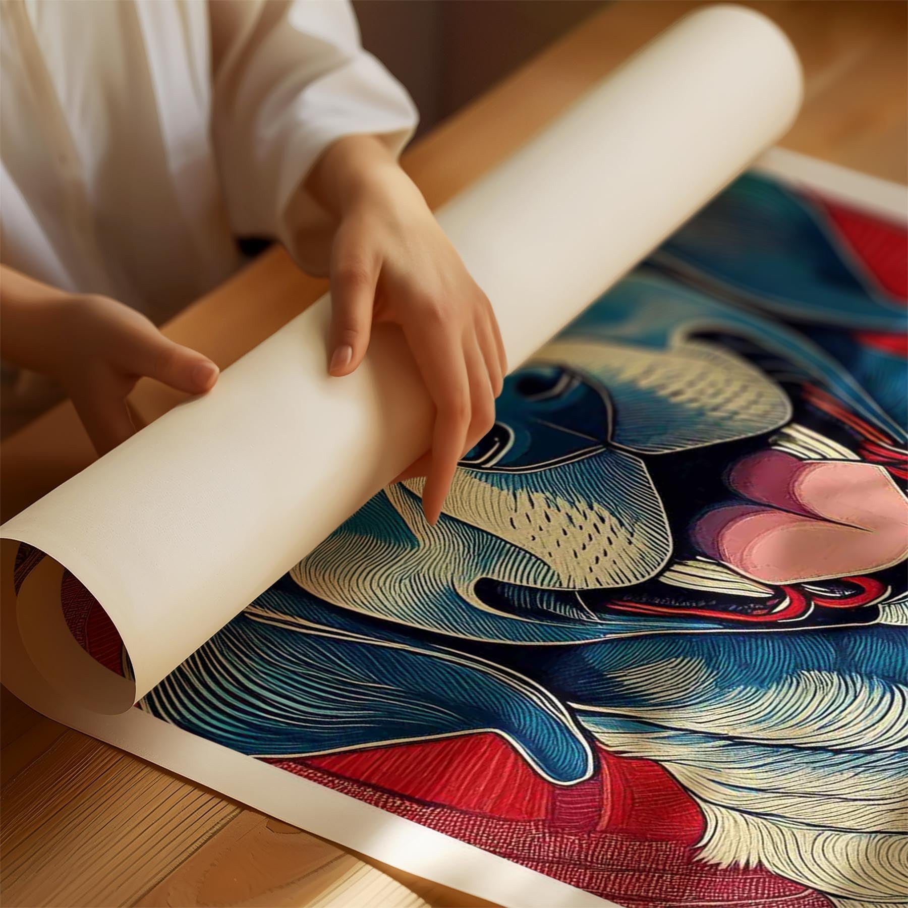 Labrador Retriever Hokusai Japanese Inspired Dog Series 4 image 1