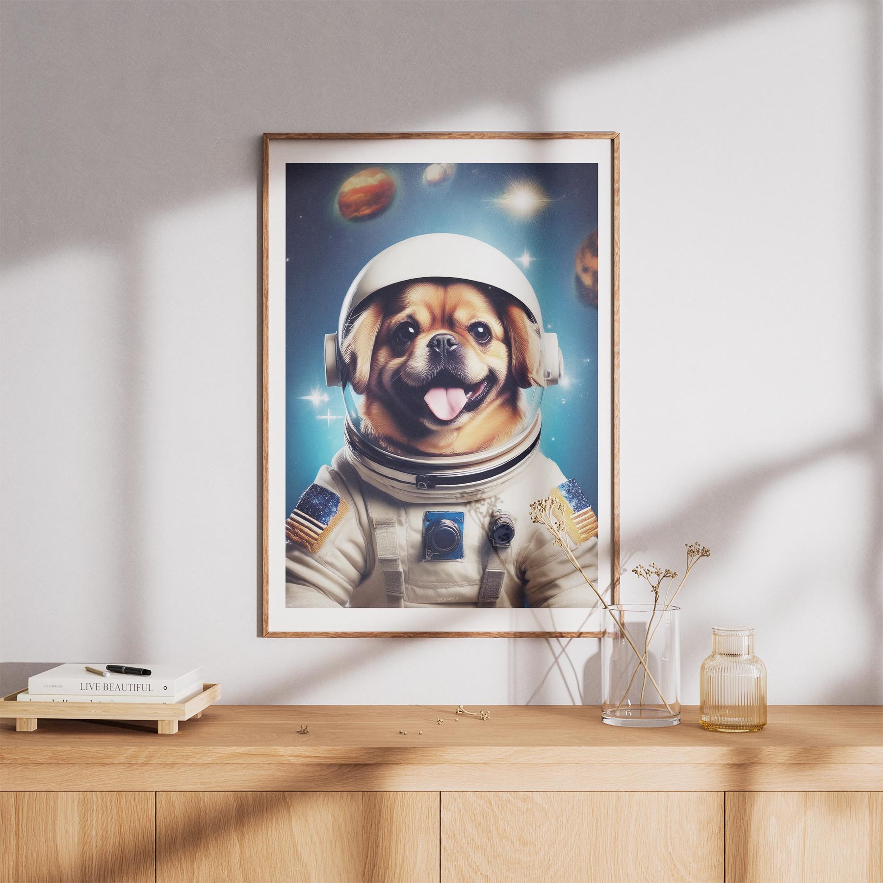 Pekingese Astronaut Dog Series image 8