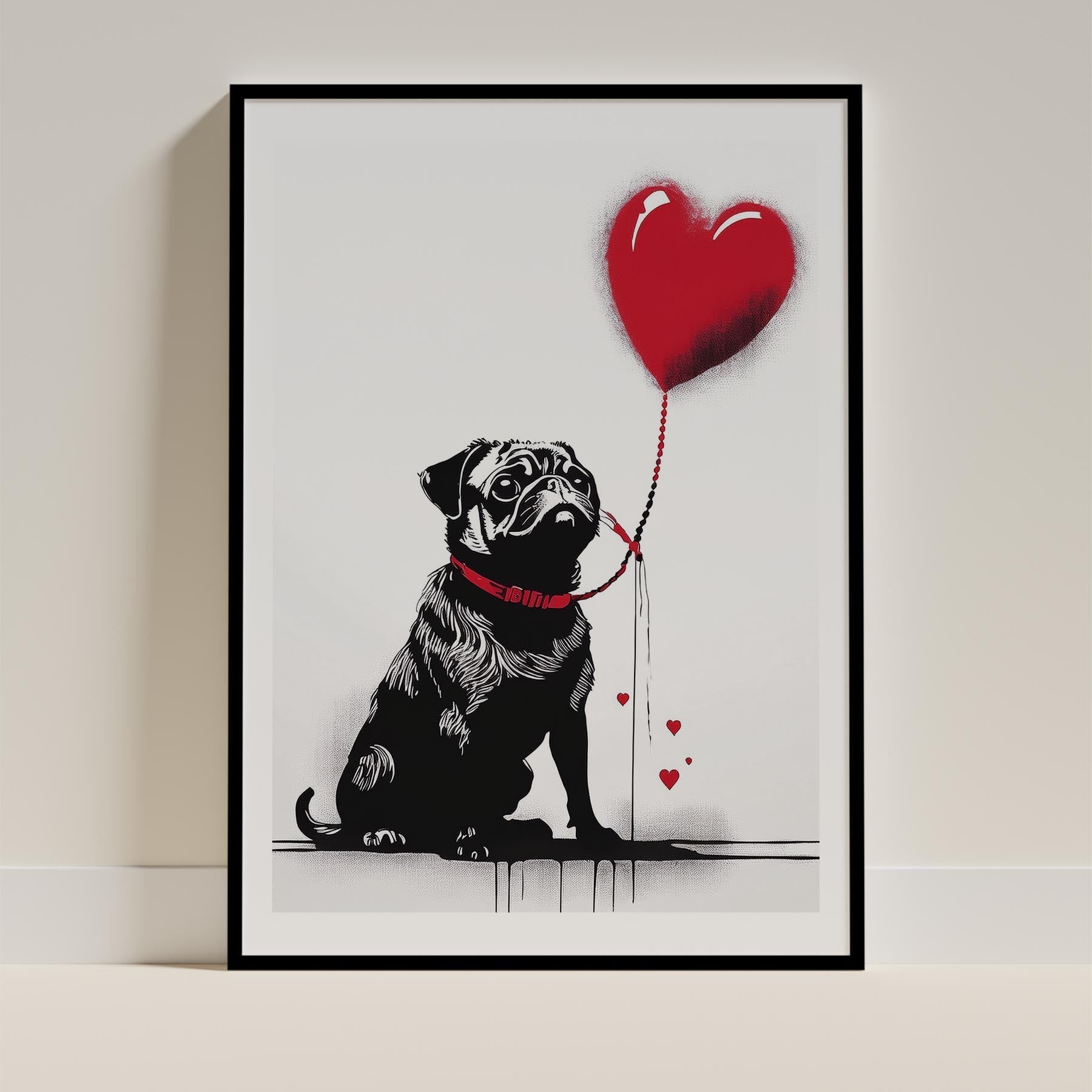Pug DOGSY Series inspired by the Art of Banksy image 0