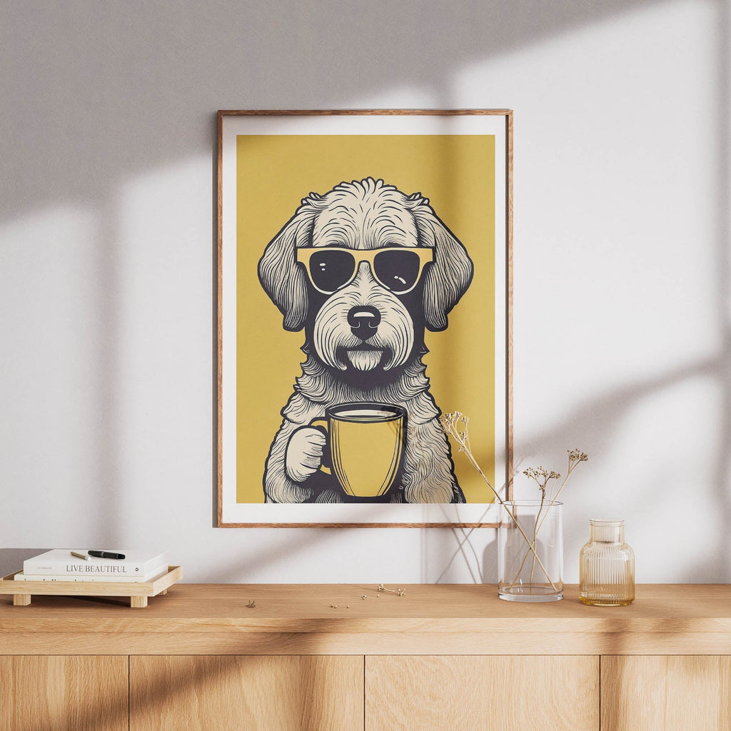 Groodle Chillin Coffee Dog image 8