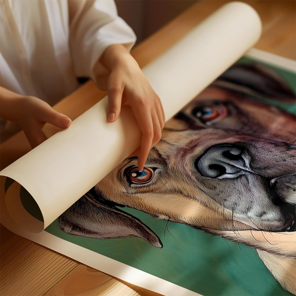 Dogue de Bordeaux Green Painted Series image 1