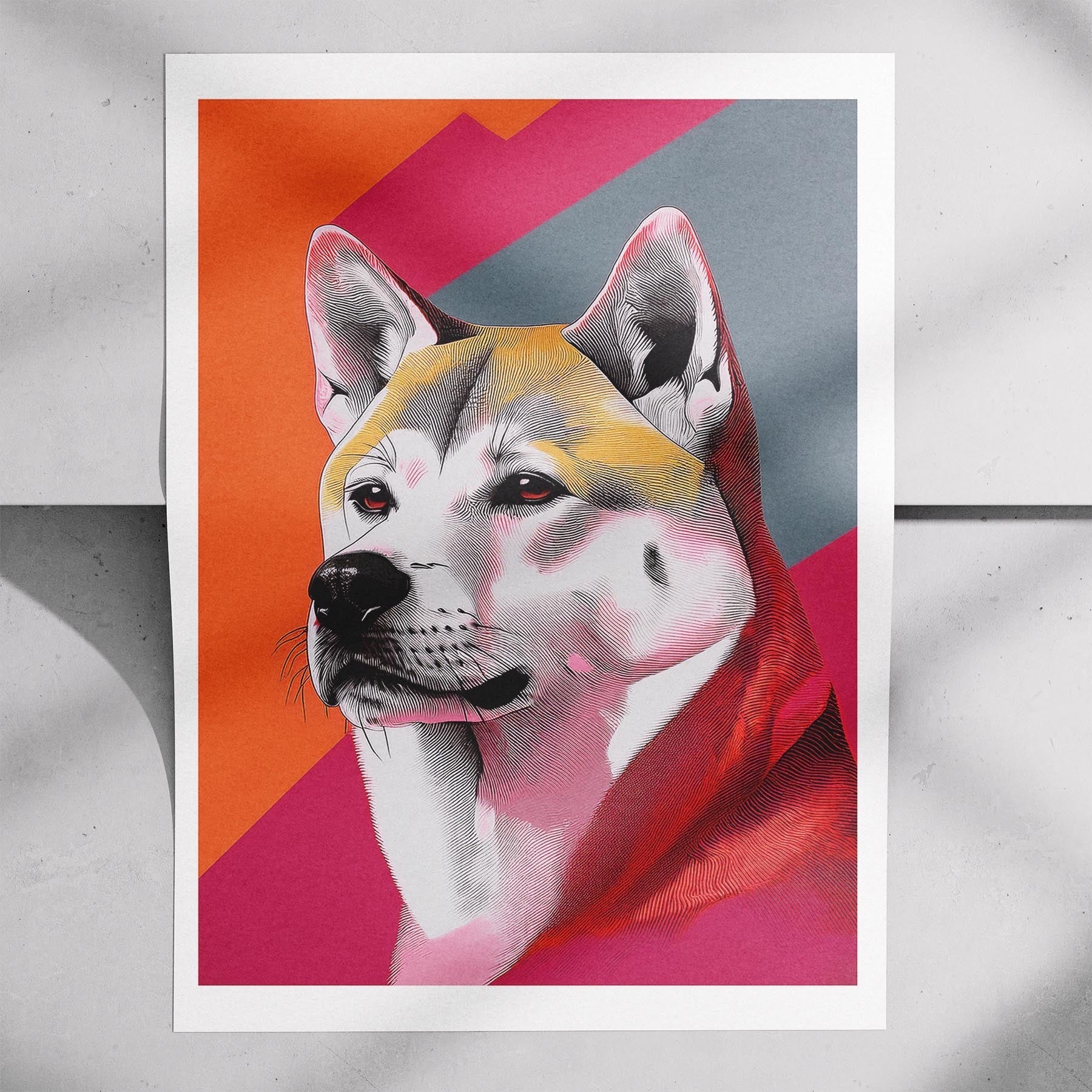 Akita Inu Modern Pop Dog Series image 7