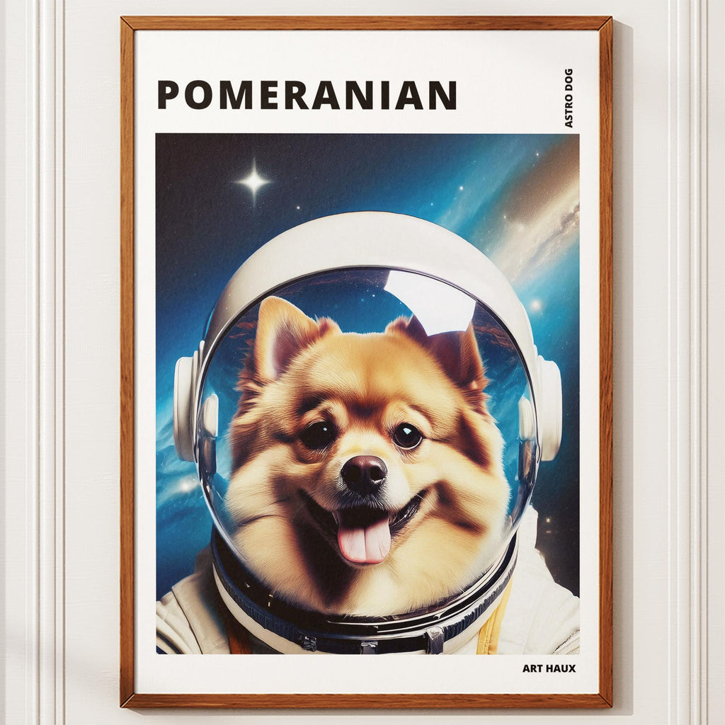 Pomeranian Astronaut Dog Series with Text Astro Dog image 10