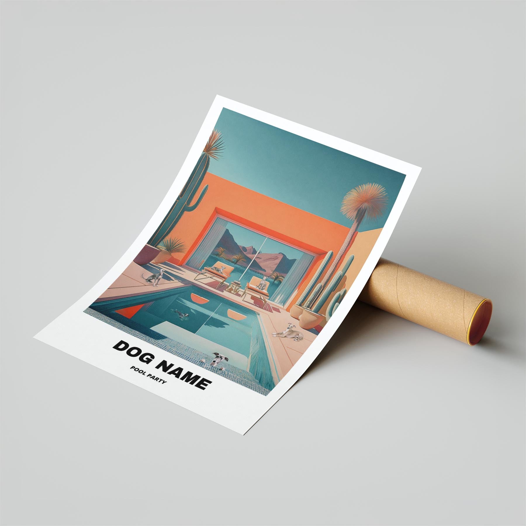 Italian Greyhound Custom Pool Party WITH TEXT image 6